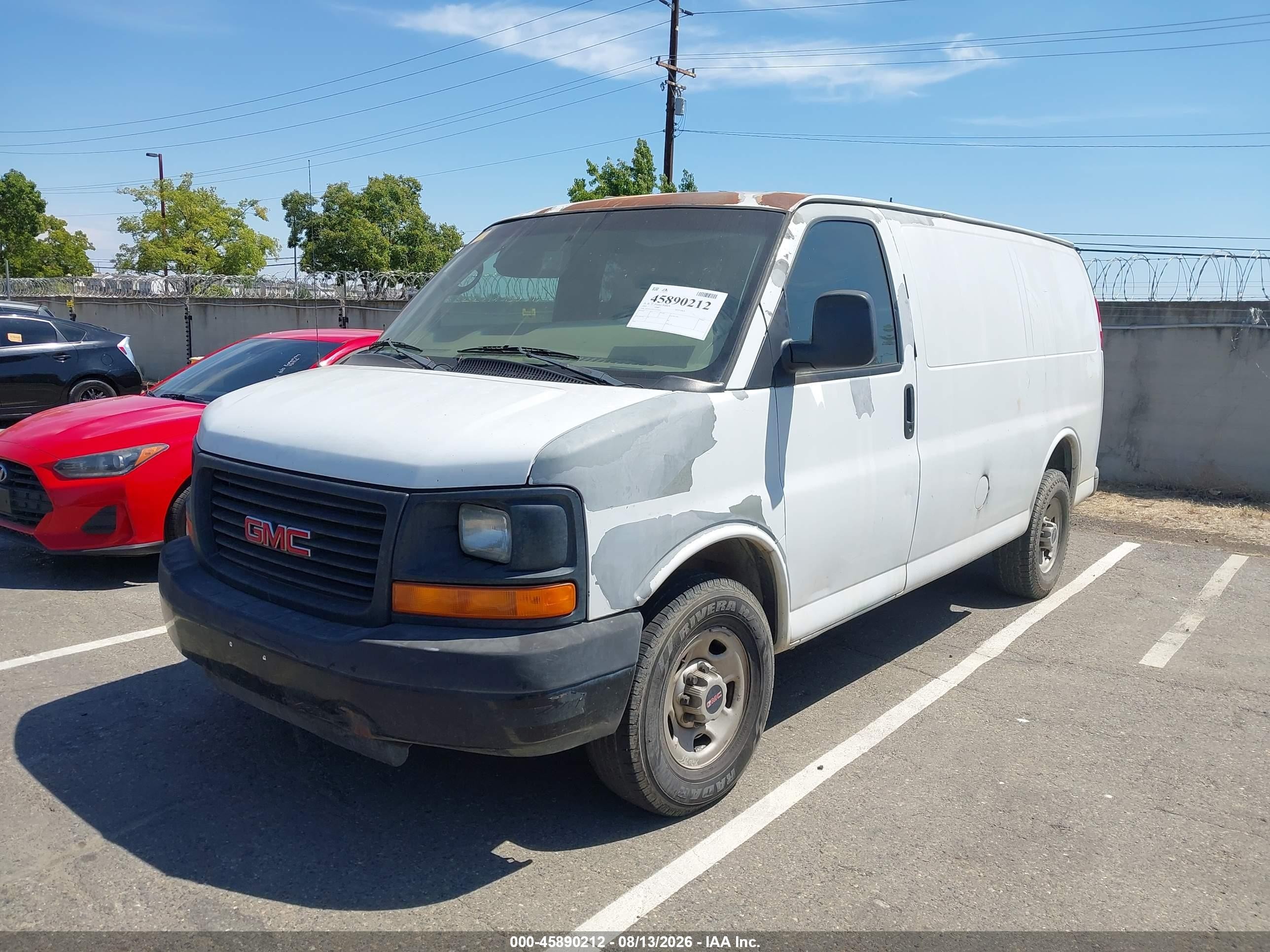 2007 Gmc Savana Work Van White vin: 1GTGG25V971191853