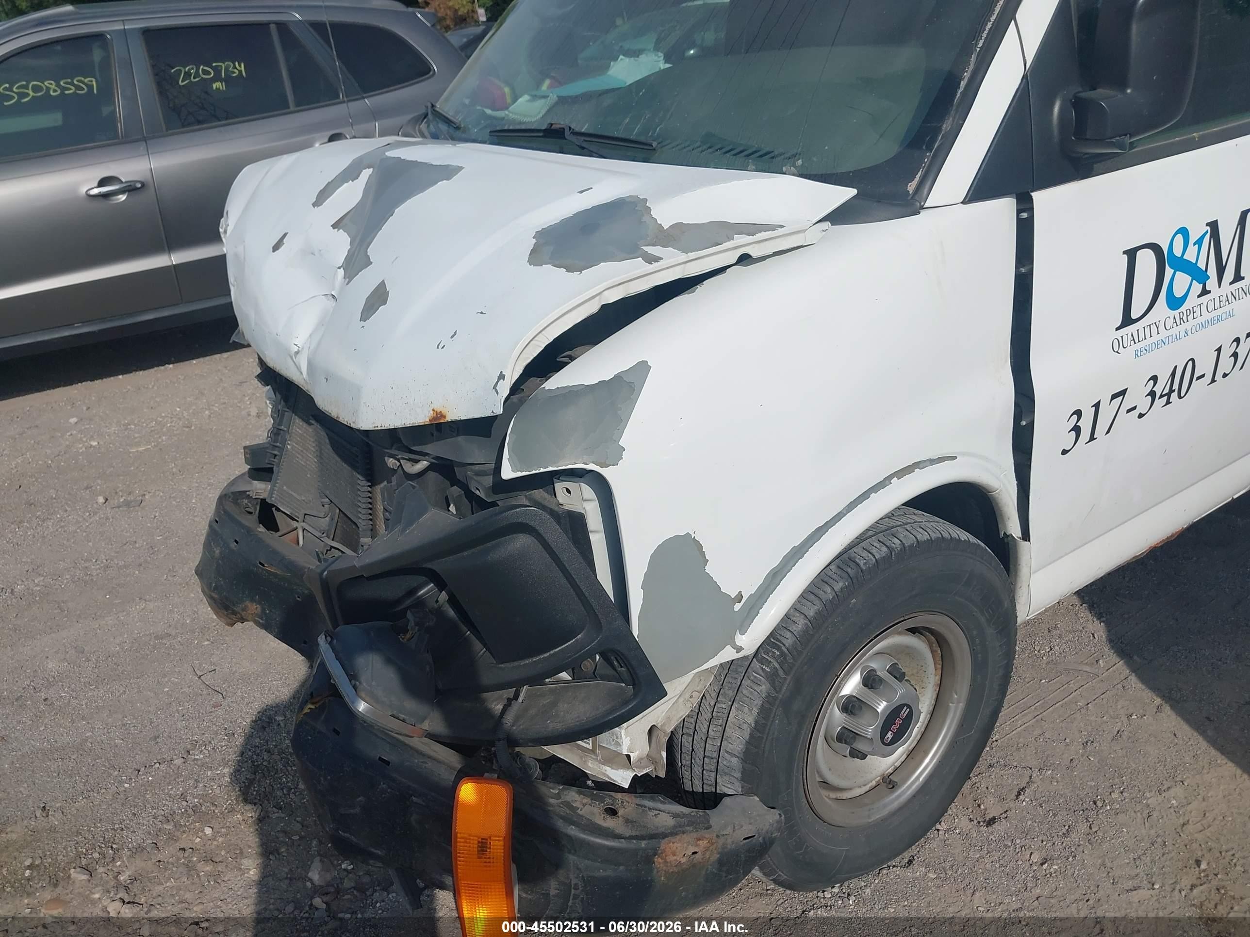 2008 Gmc Savana Cargo Van Work Van Белый vin: 1GTGG29C581913118
