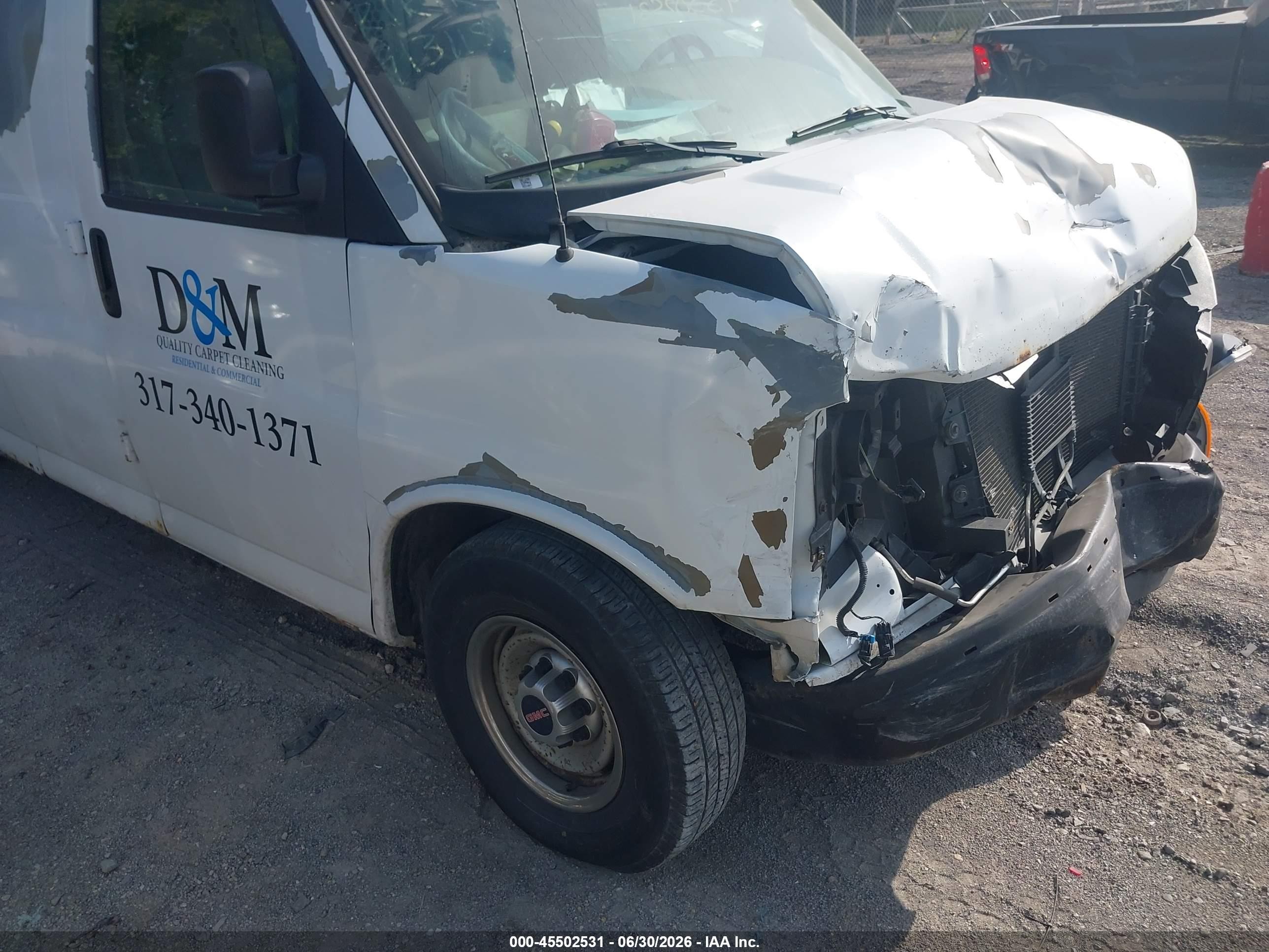 2008 Gmc Savana Cargo Van Work Van Белый vin: 1GTGG29C581913118