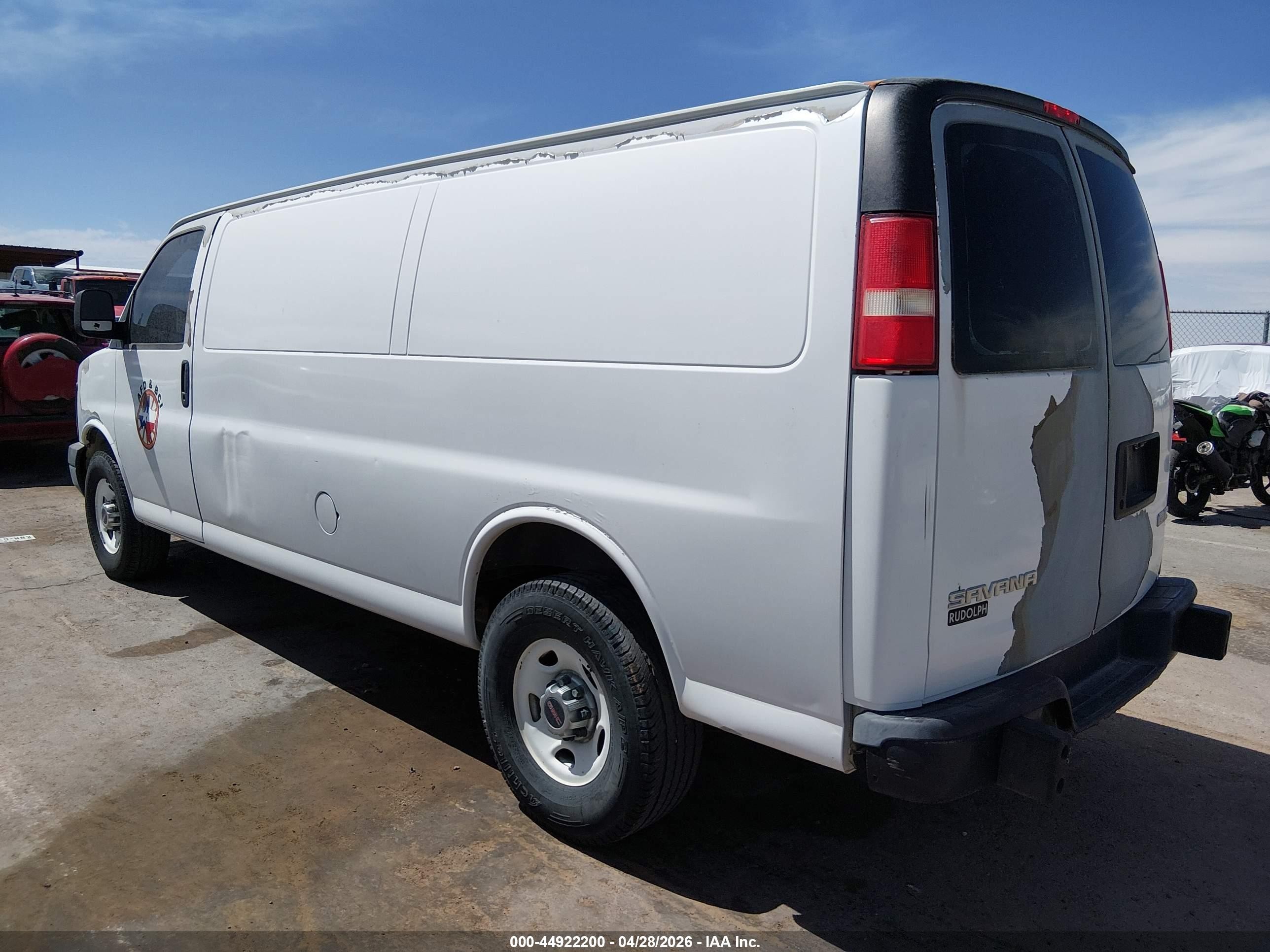 2008 Gmc Savana Work Van White vin: 1GTGG29C781913153
