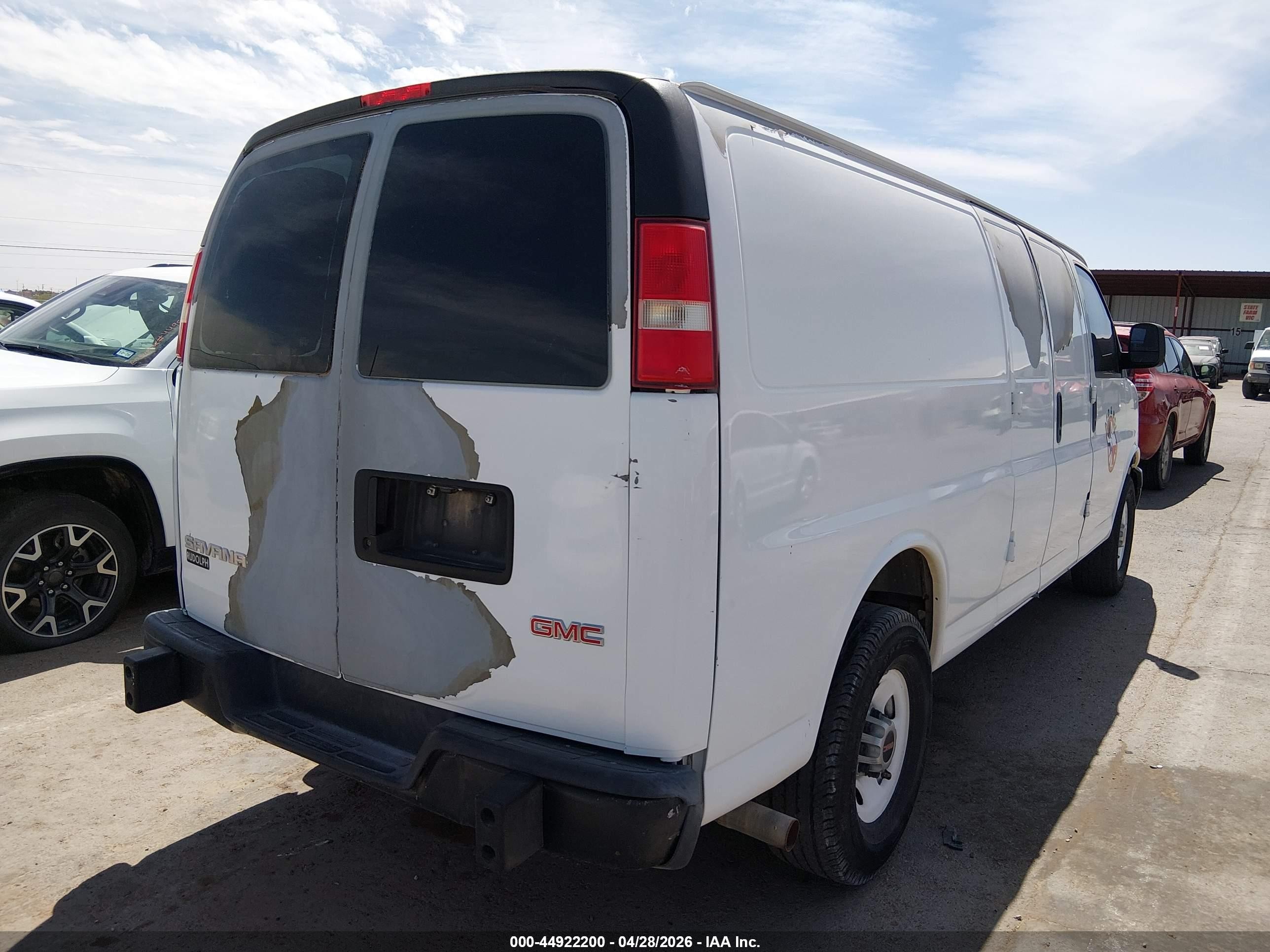 2008 Gmc Savana Work Van White vin: 1GTGG29C781913153