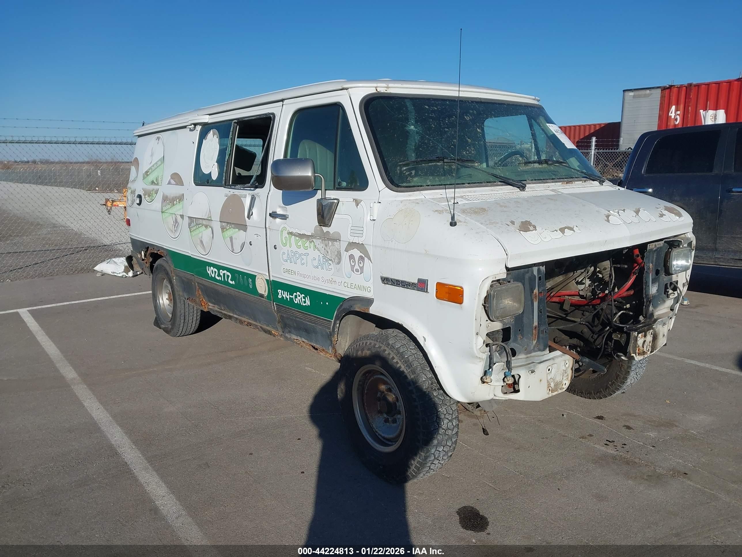 1995 Gmc Vandura G3500 White vin: 1GTGG35KXSF534922