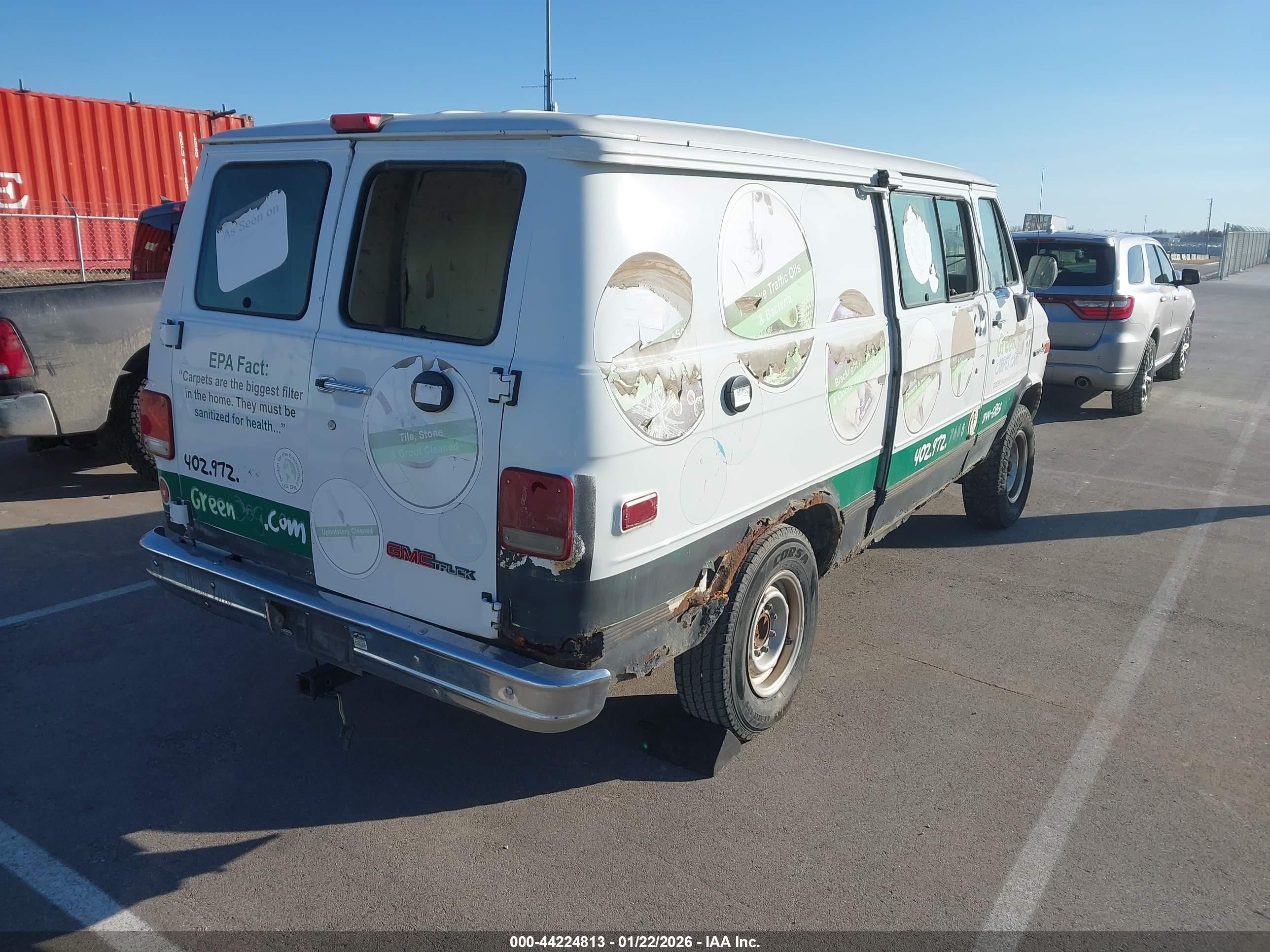 1995 Gmc Vandura G3500 White vin: 1GTGG35KXSF534922