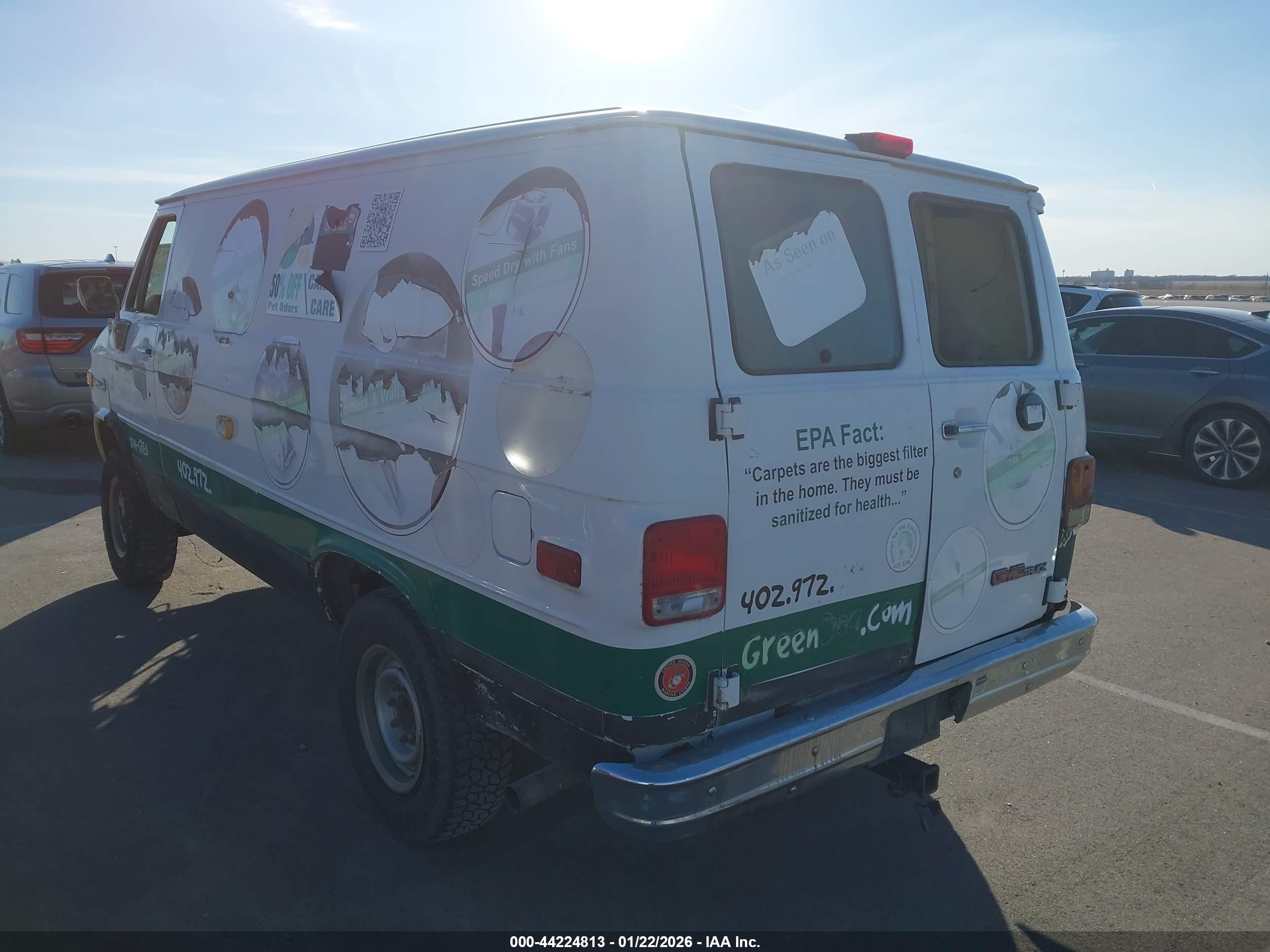 1995 Gmc Vandura G3500 White vin: 1GTGG35KXSF534922