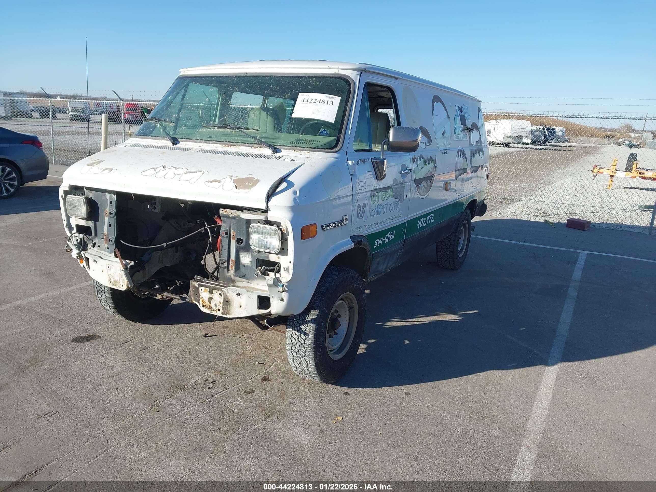 1995 Gmc Vandura G3500 White vin: 1GTGG35KXSF534922