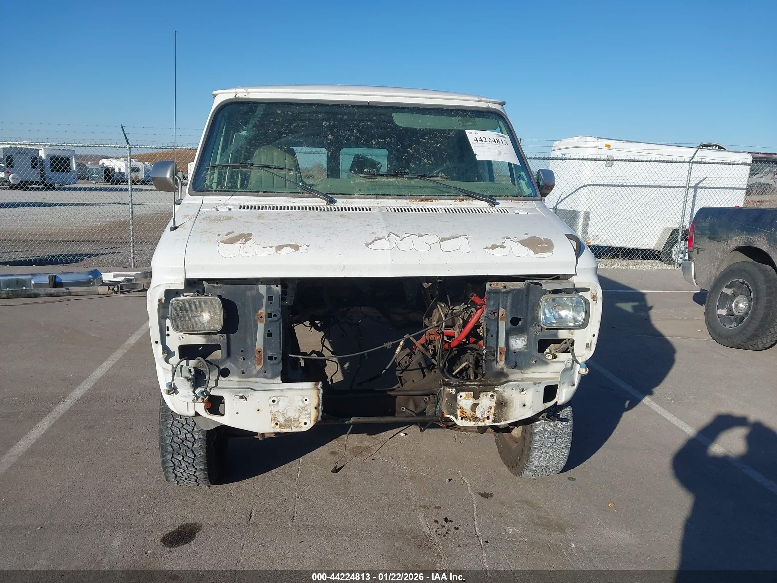1995 Gmc Vandura G3500 White vin: 1GTGG35KXSF534922