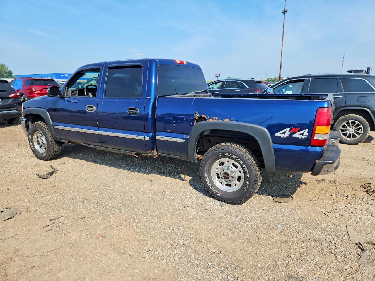 2002 Gmc Sierra K1500 Heavy Duty Blue vin: 1GTGK13U12F110889