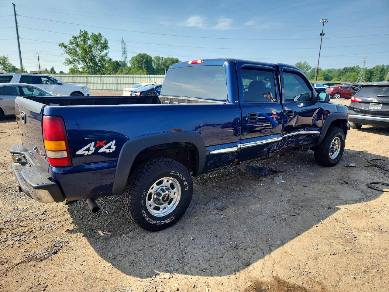 2002 Gmc Sierra K1500 Heavy Duty Blue vin: 1GTGK13U12F110889