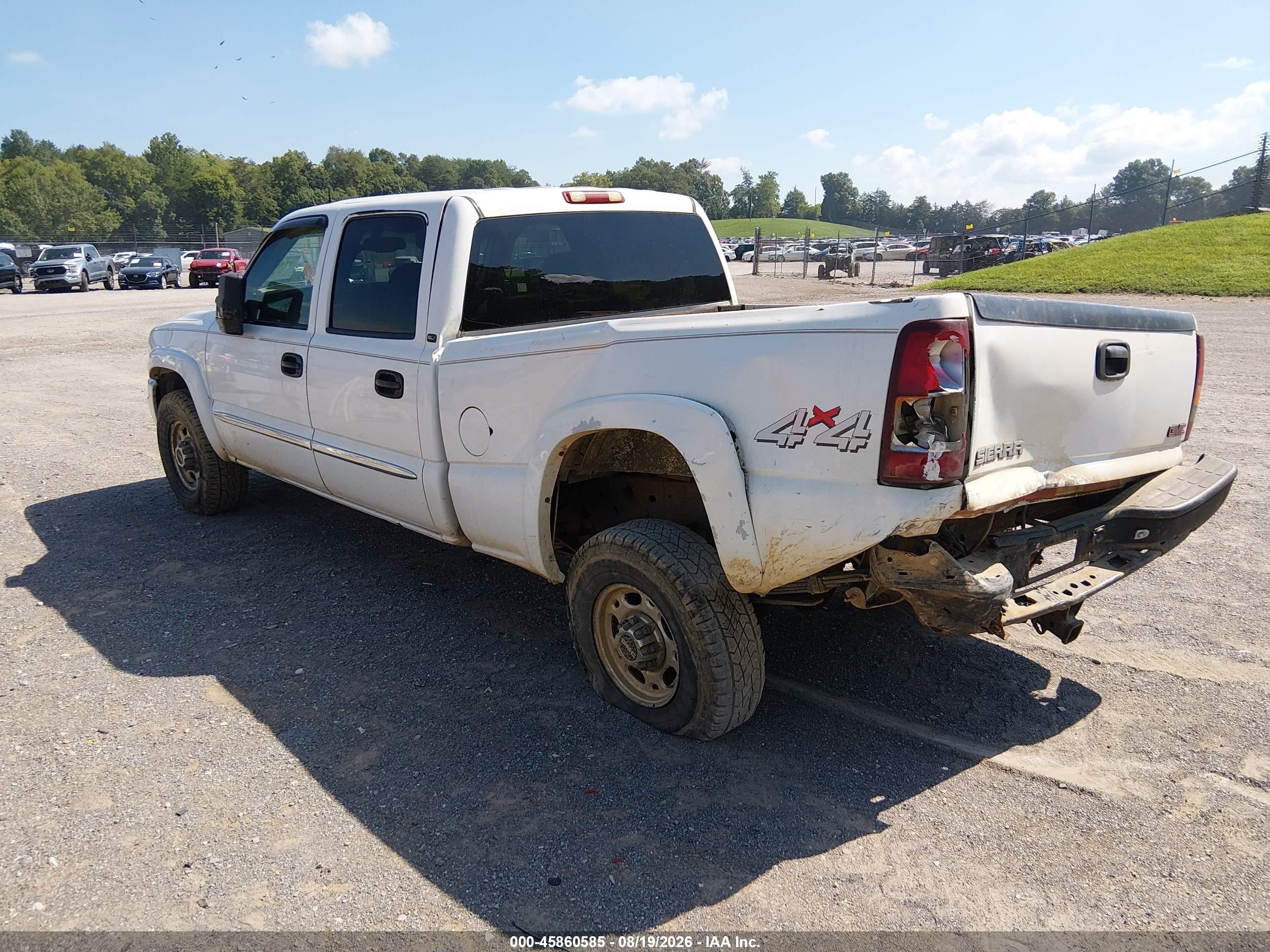2003 Gmc Sierra 1500hd Slt Белый vin: 1GTGK13U23F161285