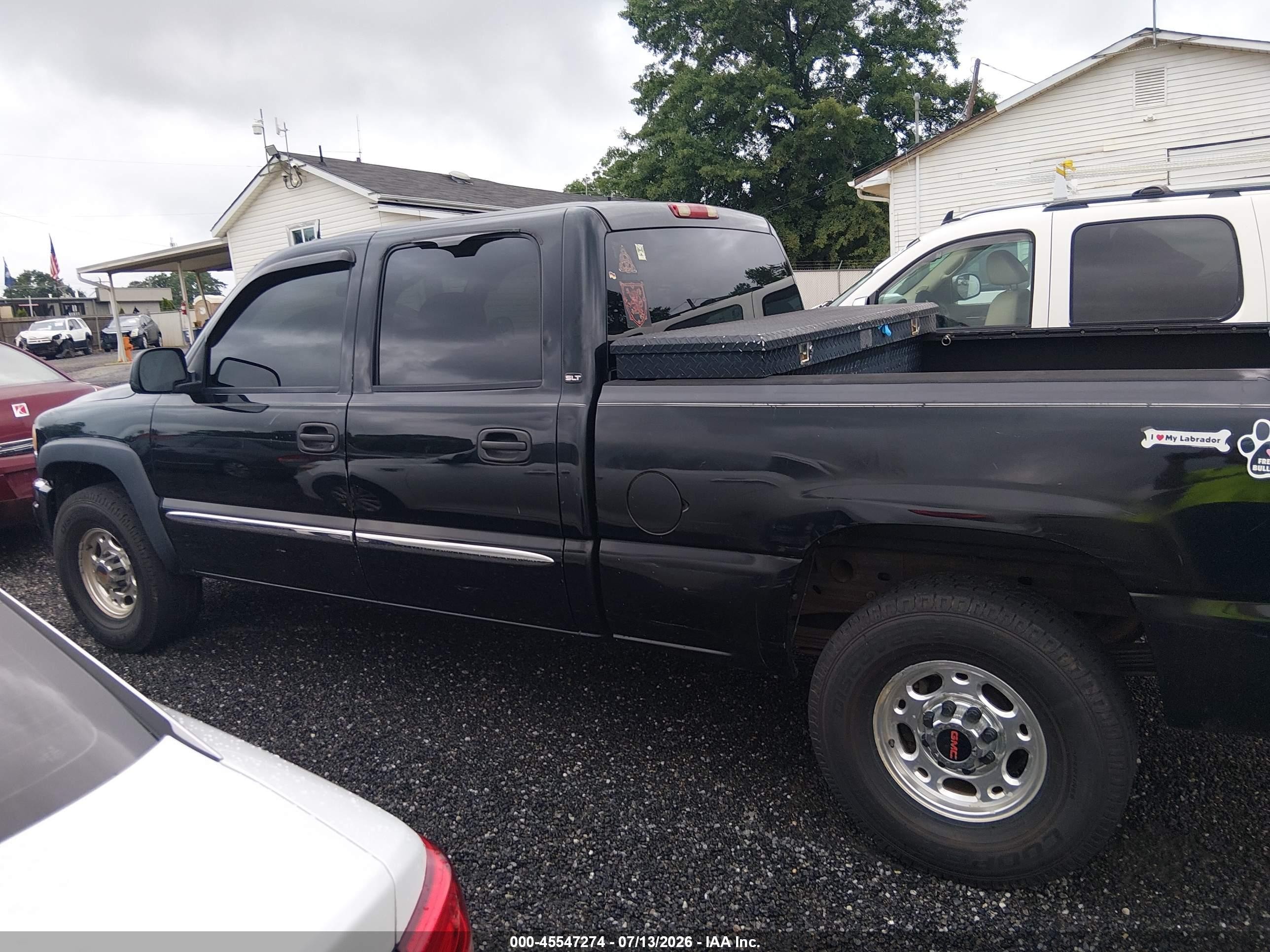 2005 Gmc Sierra 1500hd Slt Black vin: 1GTGK13U45F889662
