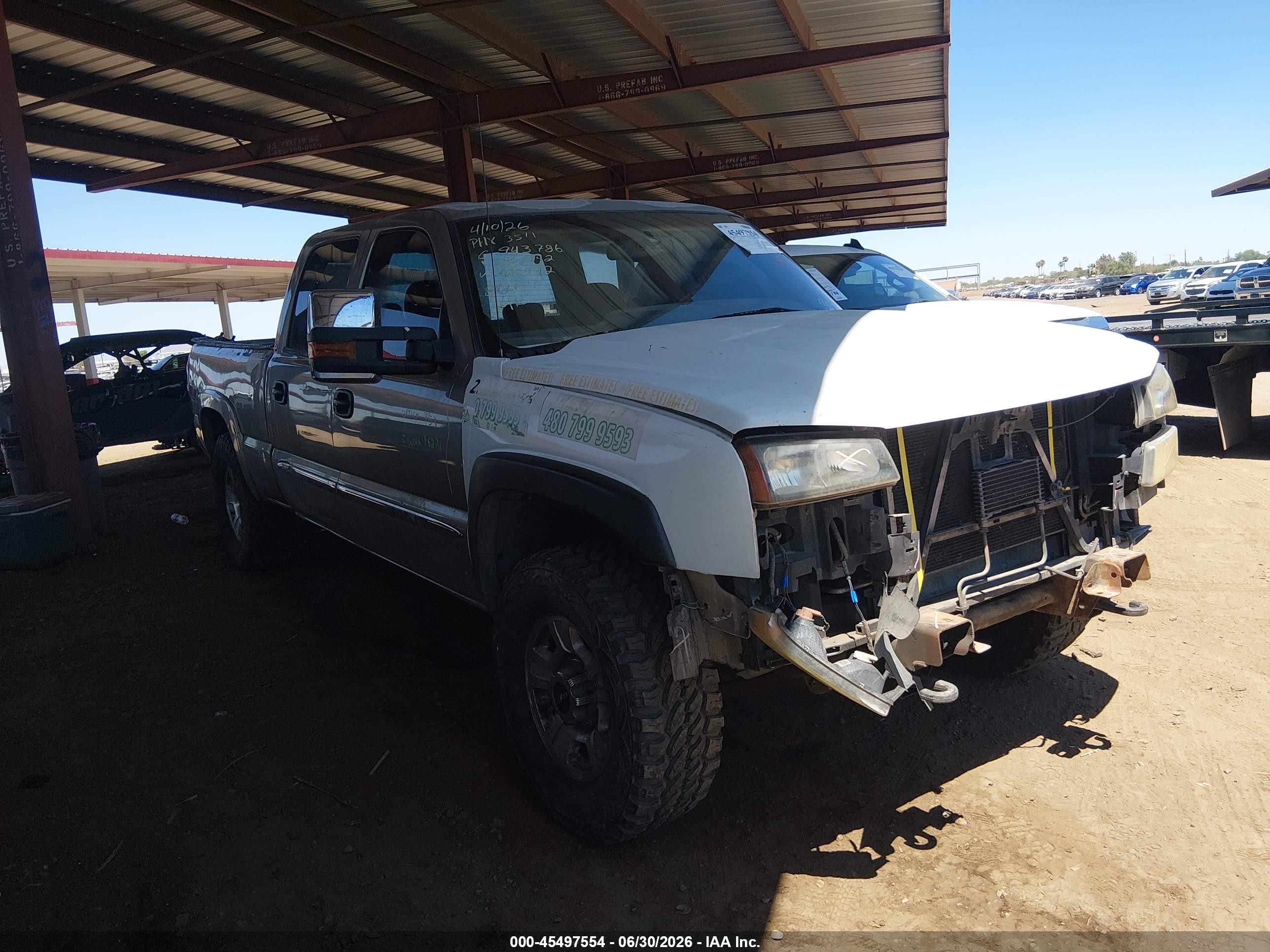2003 Gmc Sierra 1500hd Sle/slt Gray vin: 1GTGK13U63F162472