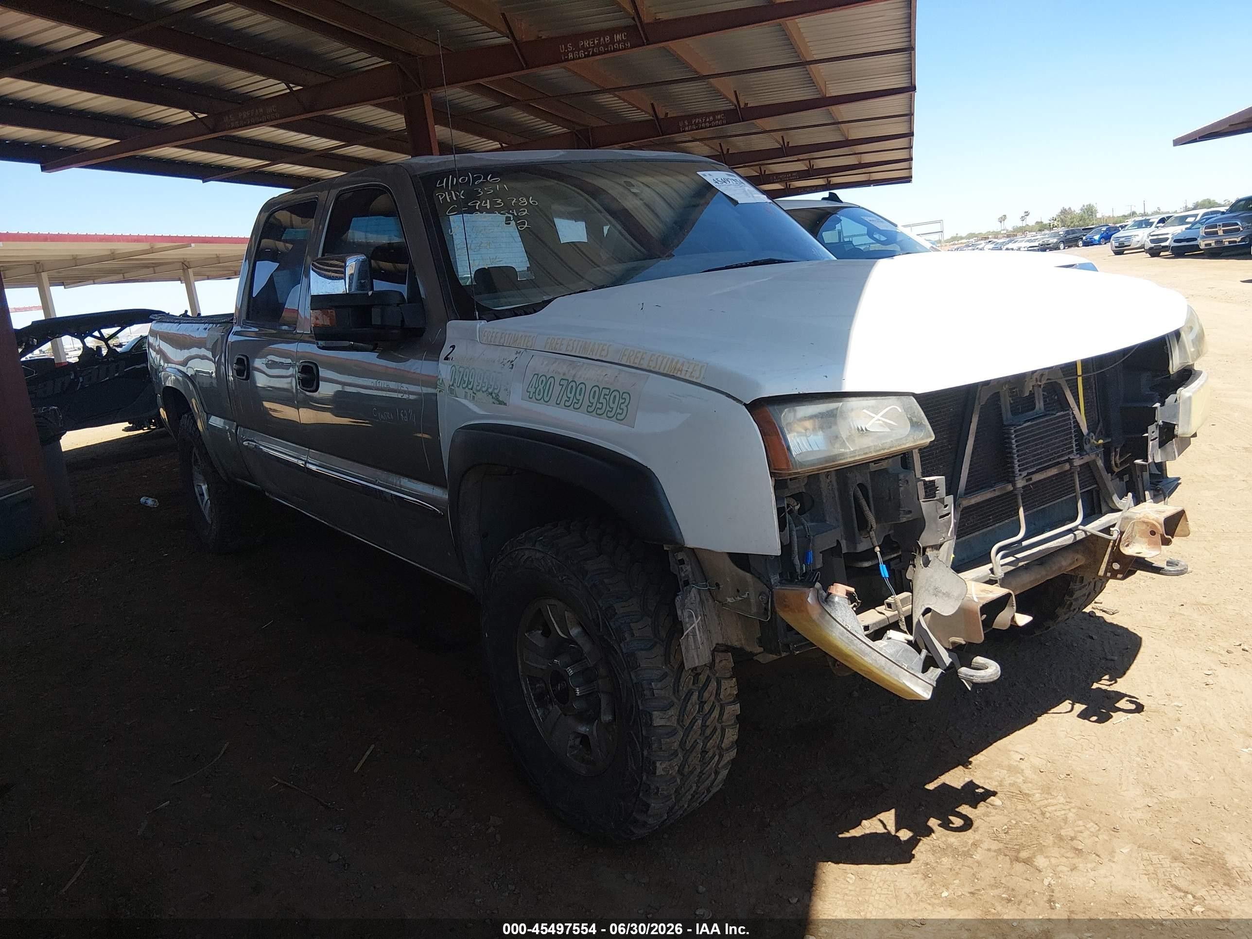 2003 Gmc Sierra 1500hd Sle/slt Gray vin: 1GTGK13U63F162472