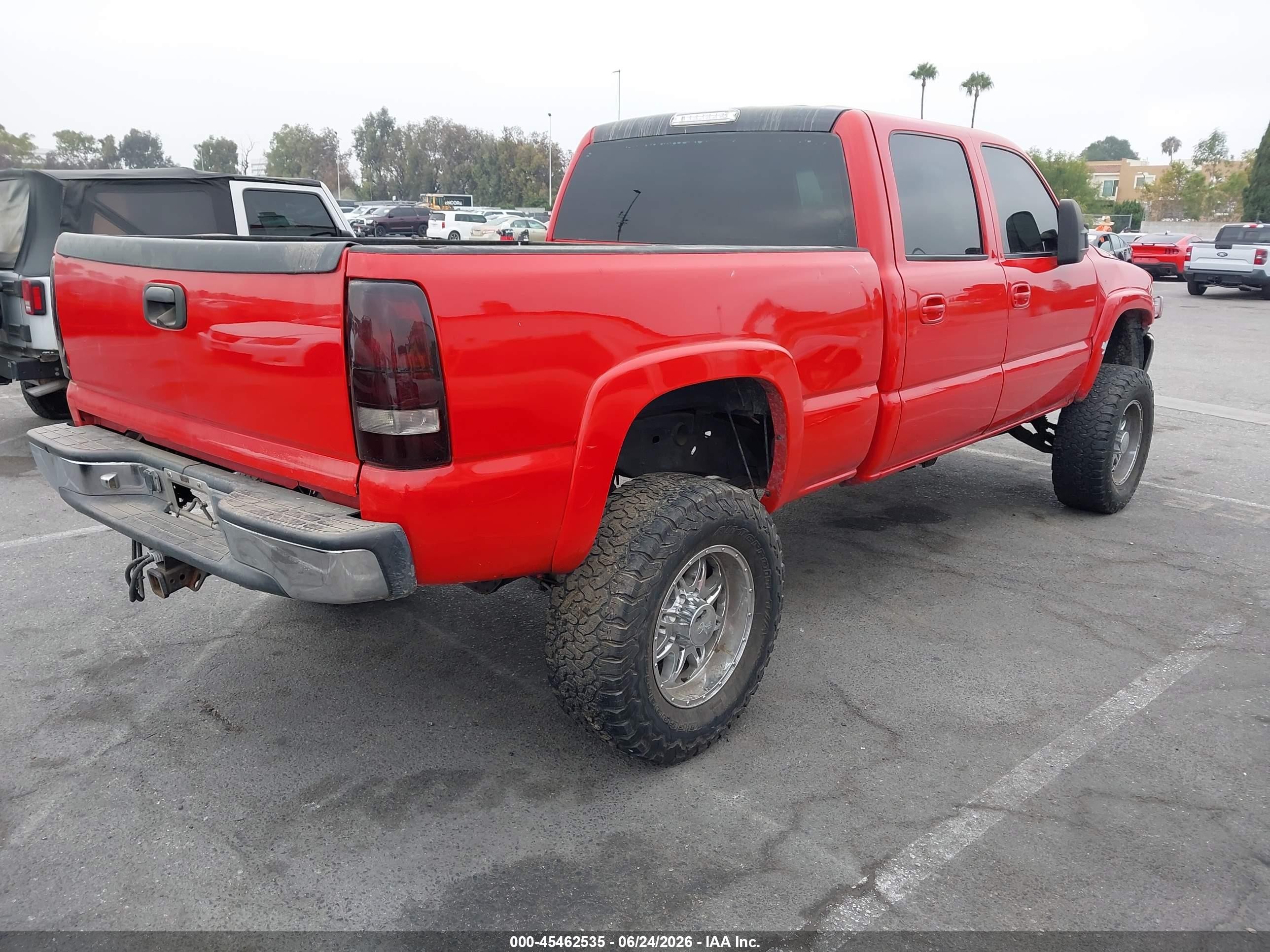 2001 Gmc Sierra 1500hd Sle Red vin: 1GTGK13U71F160016