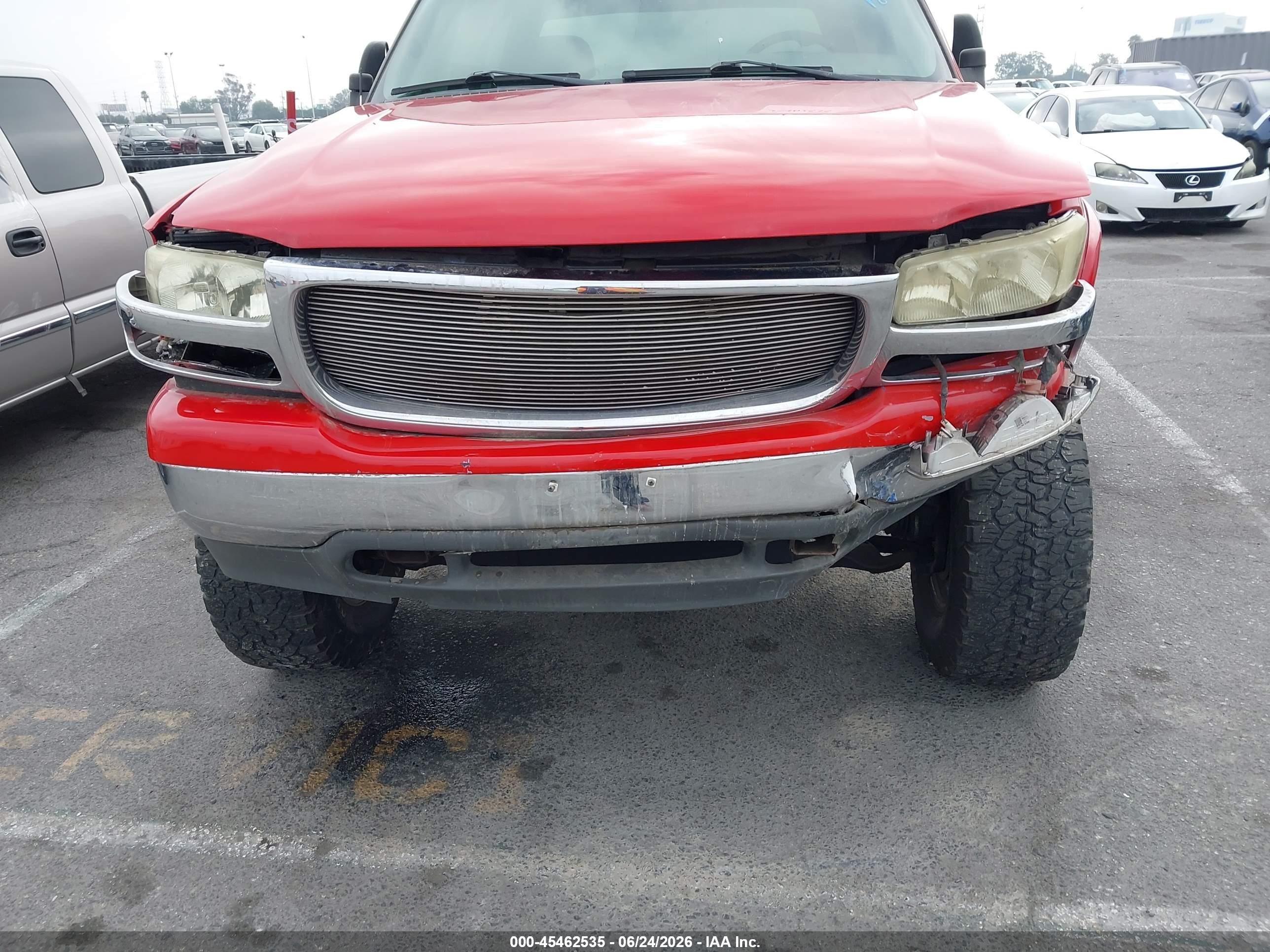 2001 Gmc Sierra 1500hd Sle Red vin: 1GTGK13U71F160016