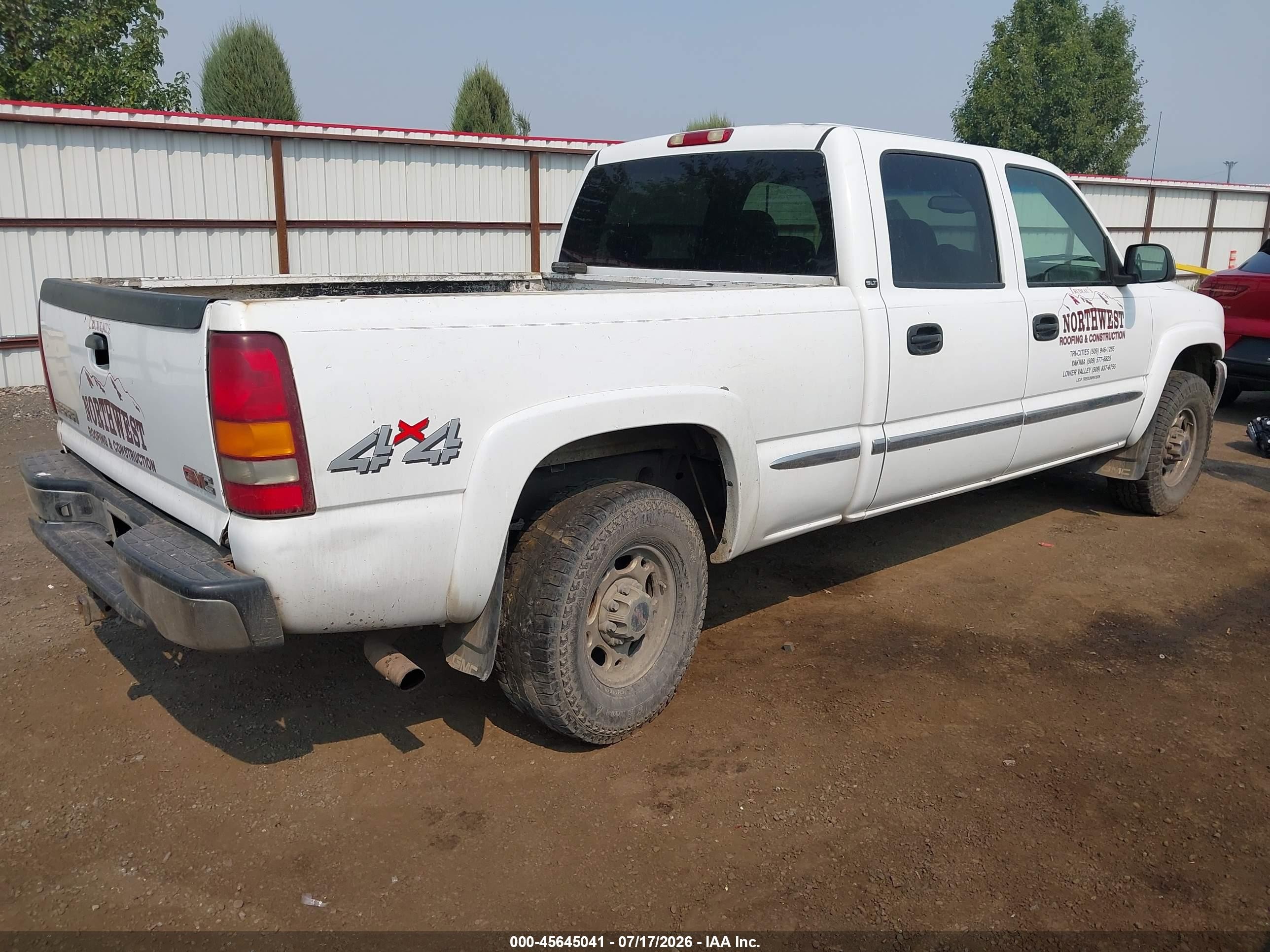 2002 Gmc Sierra 1500hd Sle White vin: 1GTGK13U72F234634