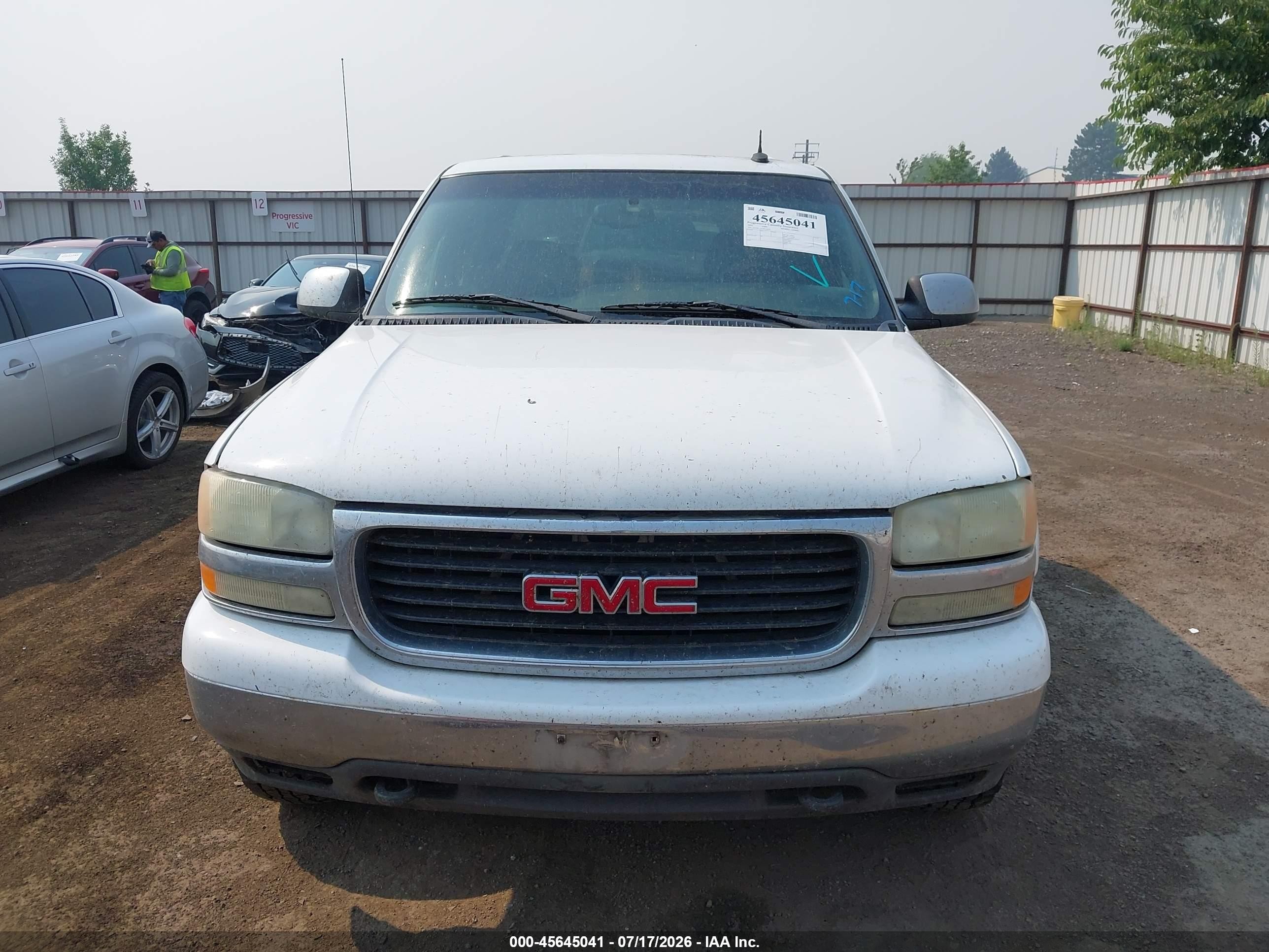 2002 Gmc Sierra 1500hd Sle White vin: 1GTGK13U72F234634