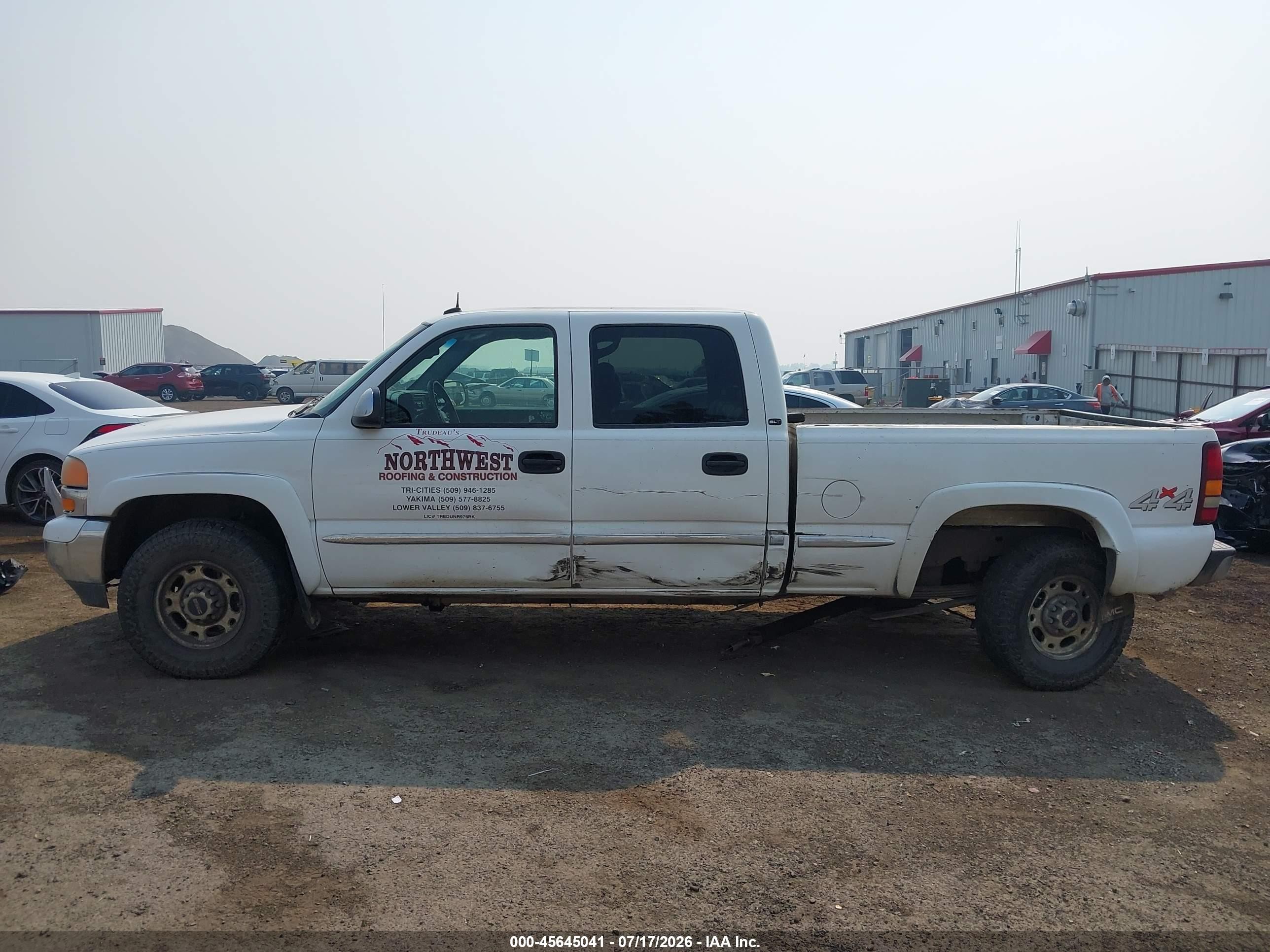 2002 Gmc Sierra 1500hd Sle White vin: 1GTGK13U72F234634