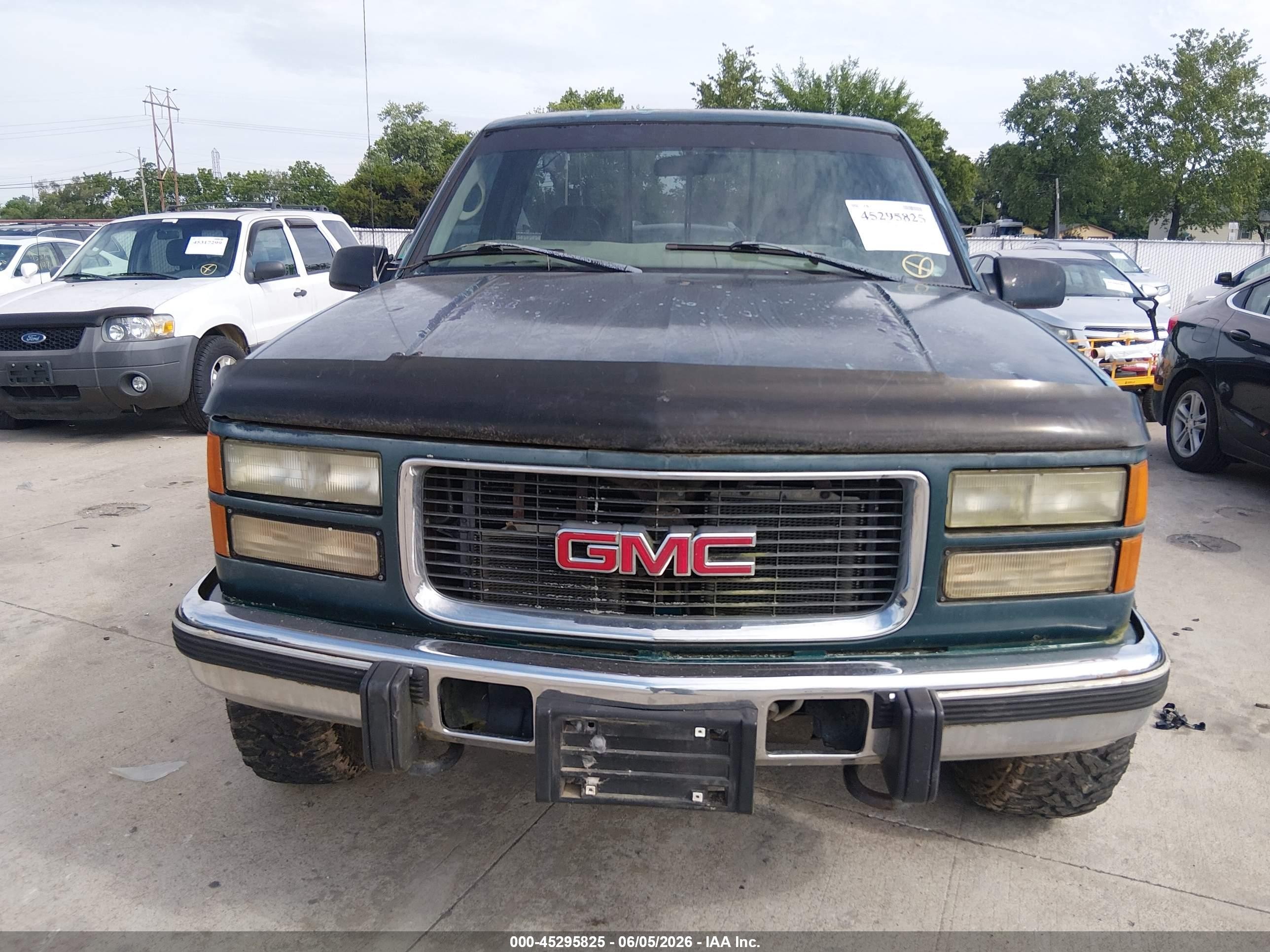 1998 Gmc Sierra 2500 Hd Sl Green vin: 1GTGK24F0WZ515524