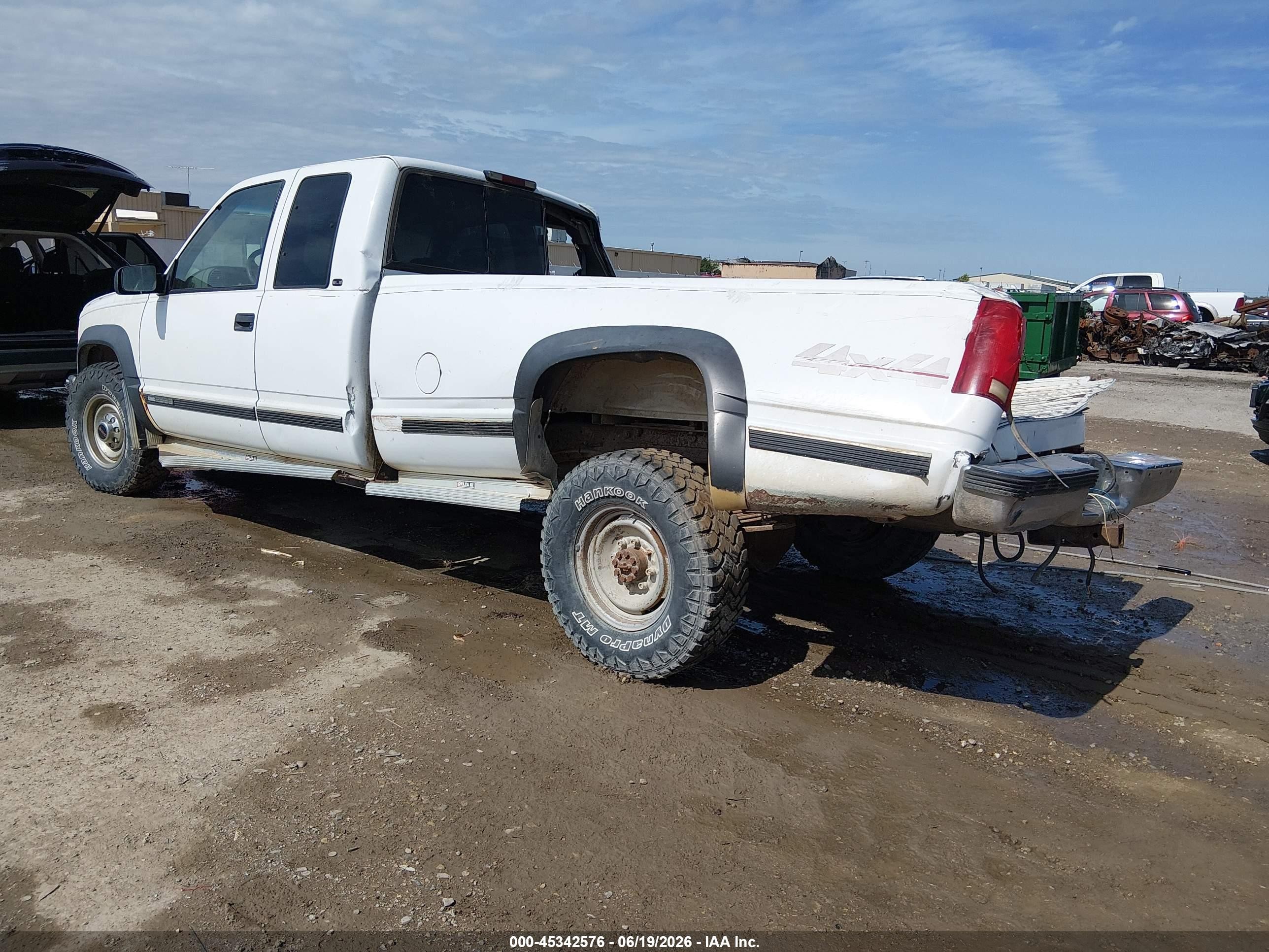 1998 Gmc Sierra 2500 Hd Sl White vin: 1GTGK29JXWE508259