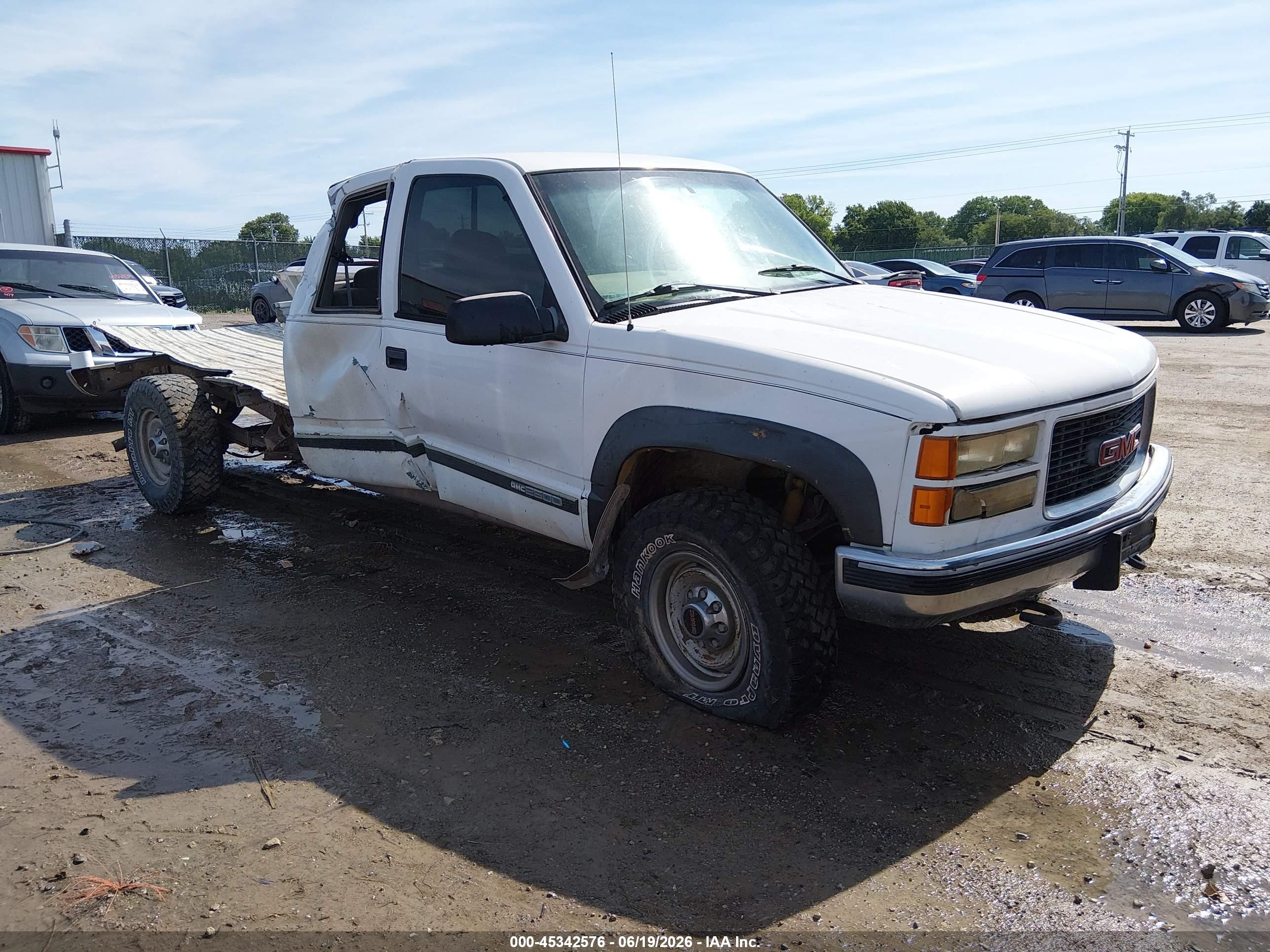 1998 Gmc Sierra 2500 Hd Sl White vin: 1GTGK29JXWE508259