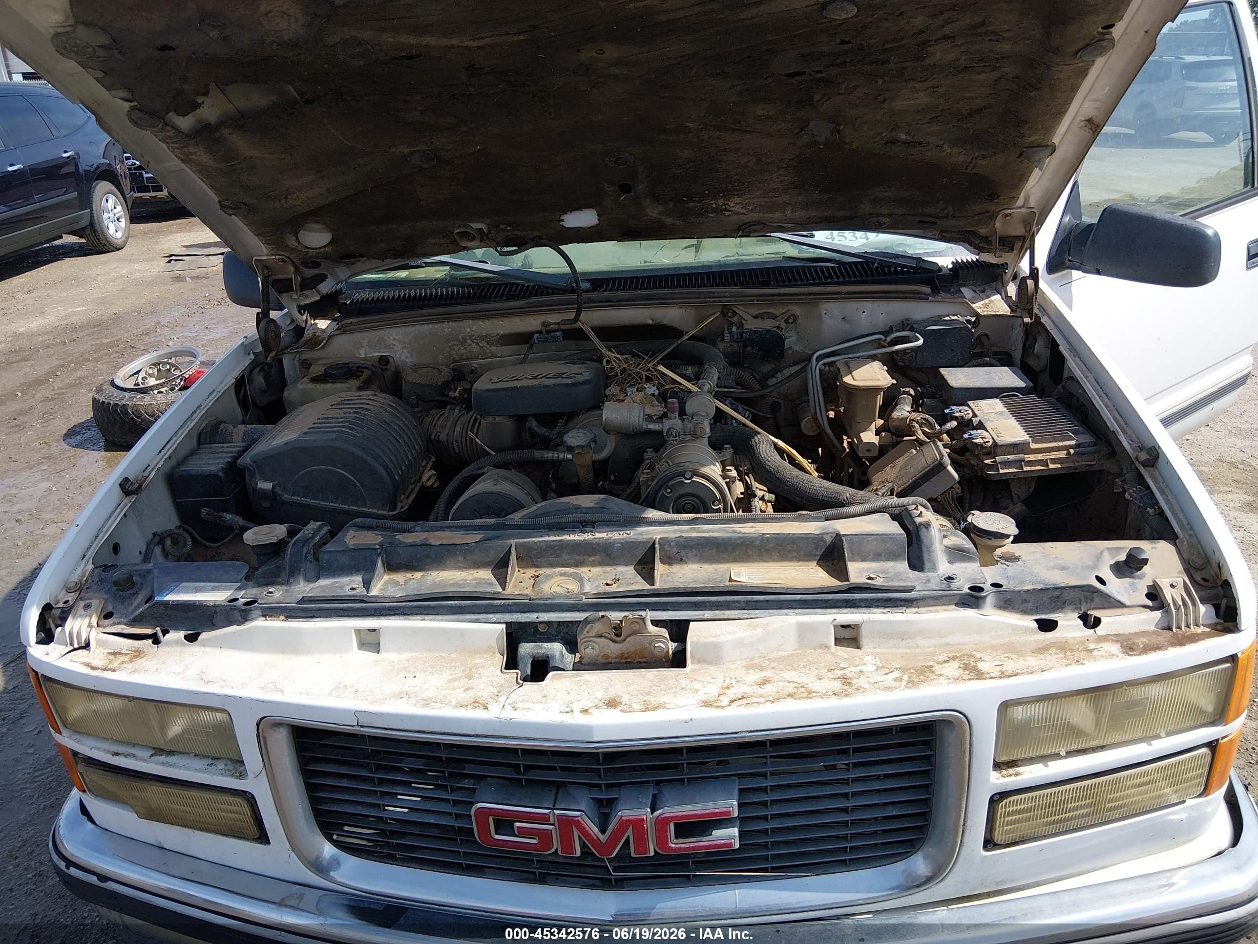 1998 Gmc Sierra 2500 Hd Sl White vin: 1GTGK29JXWE508259