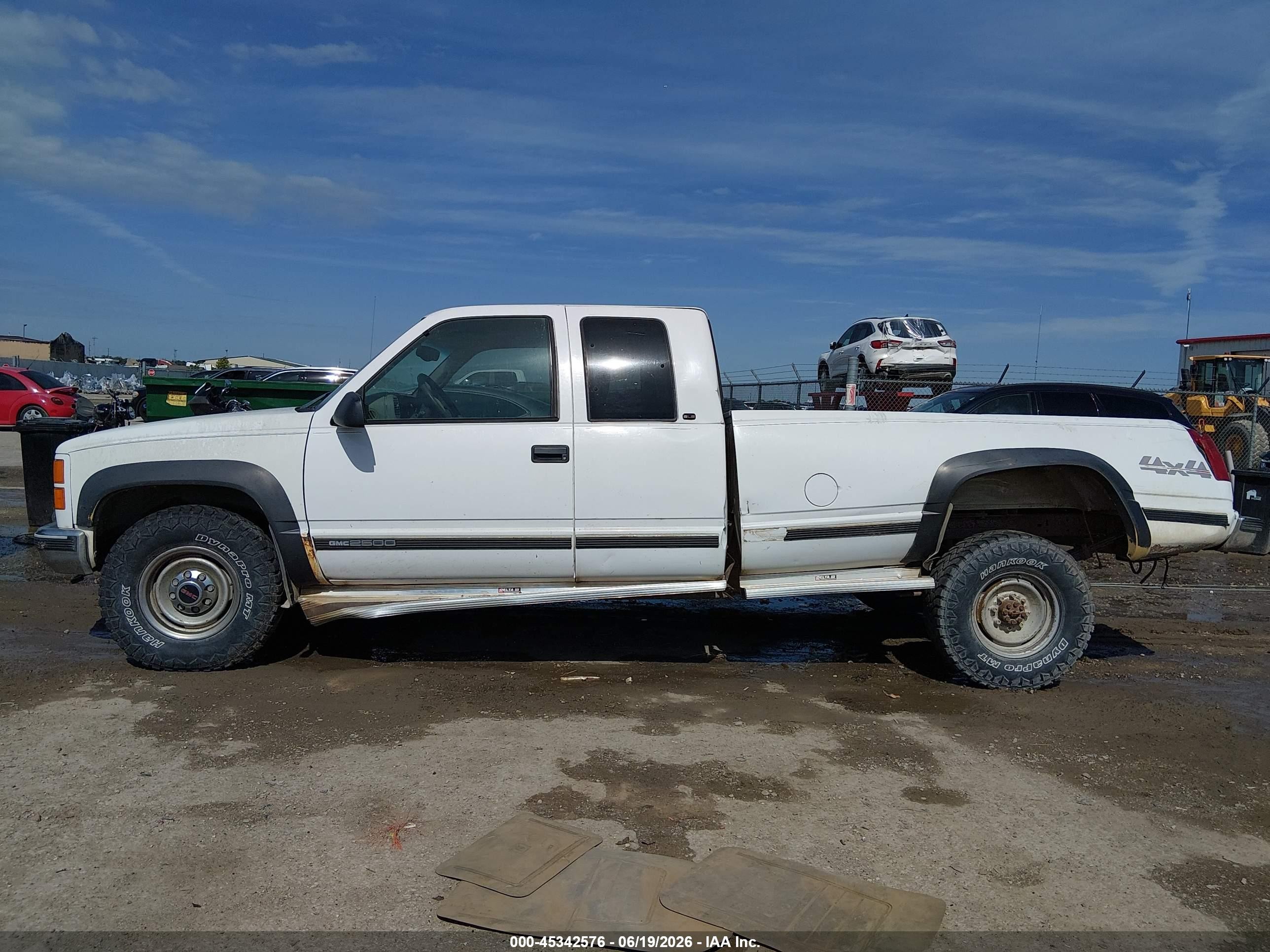 1998 Gmc Sierra 2500 Hd Sl White vin: 1GTGK29JXWE508259