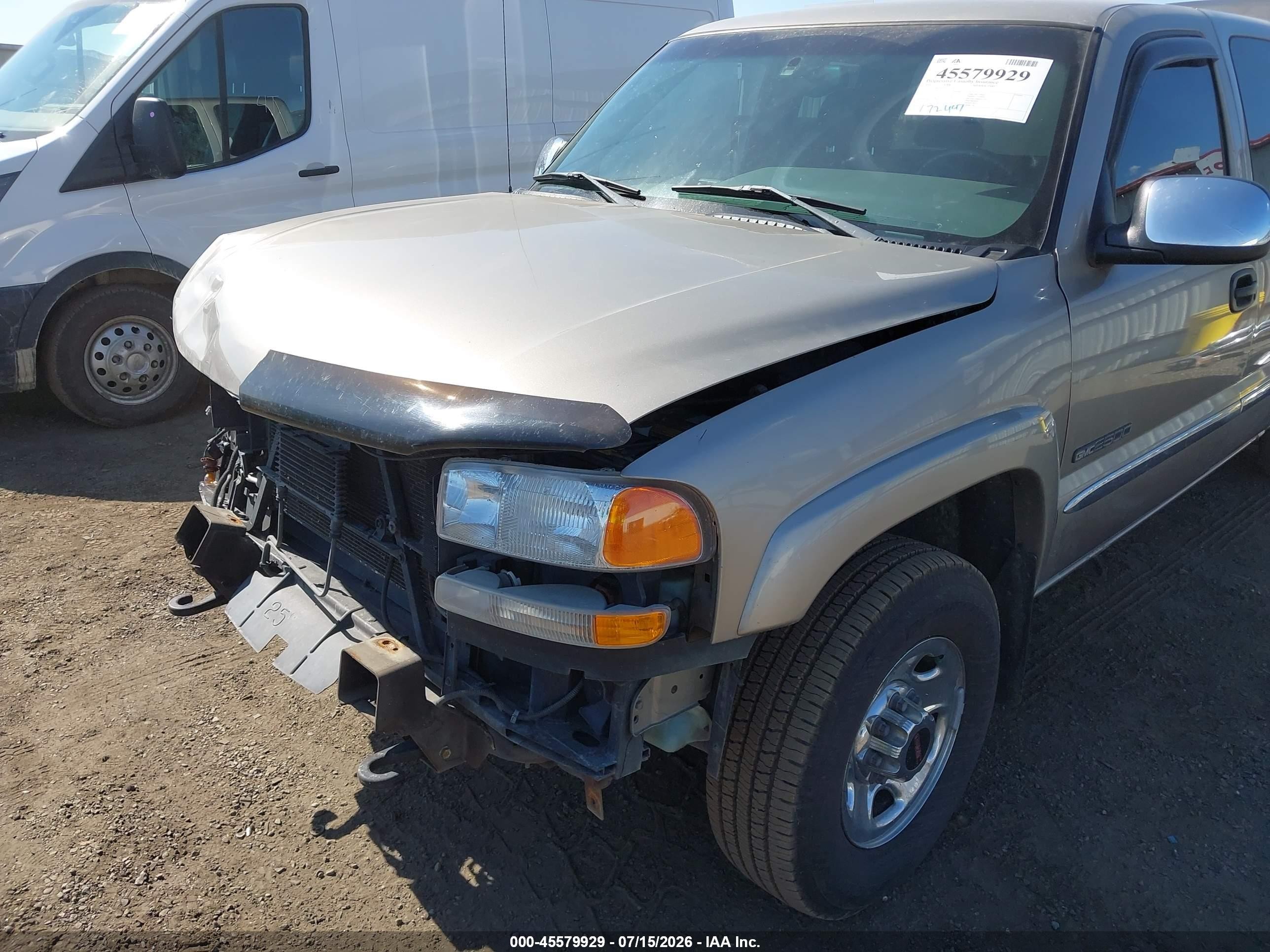 2002 Gmc Sierra 2500 Sle Pewter vin: 1GTGK29U02Z272329
