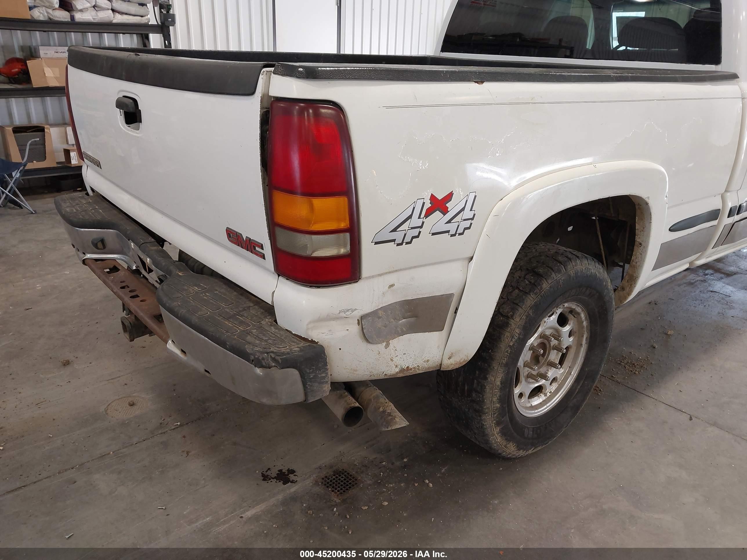 2000 Gmc Sierra 2500 Sl/sle White vin: 1GTGK29U5YZ217724