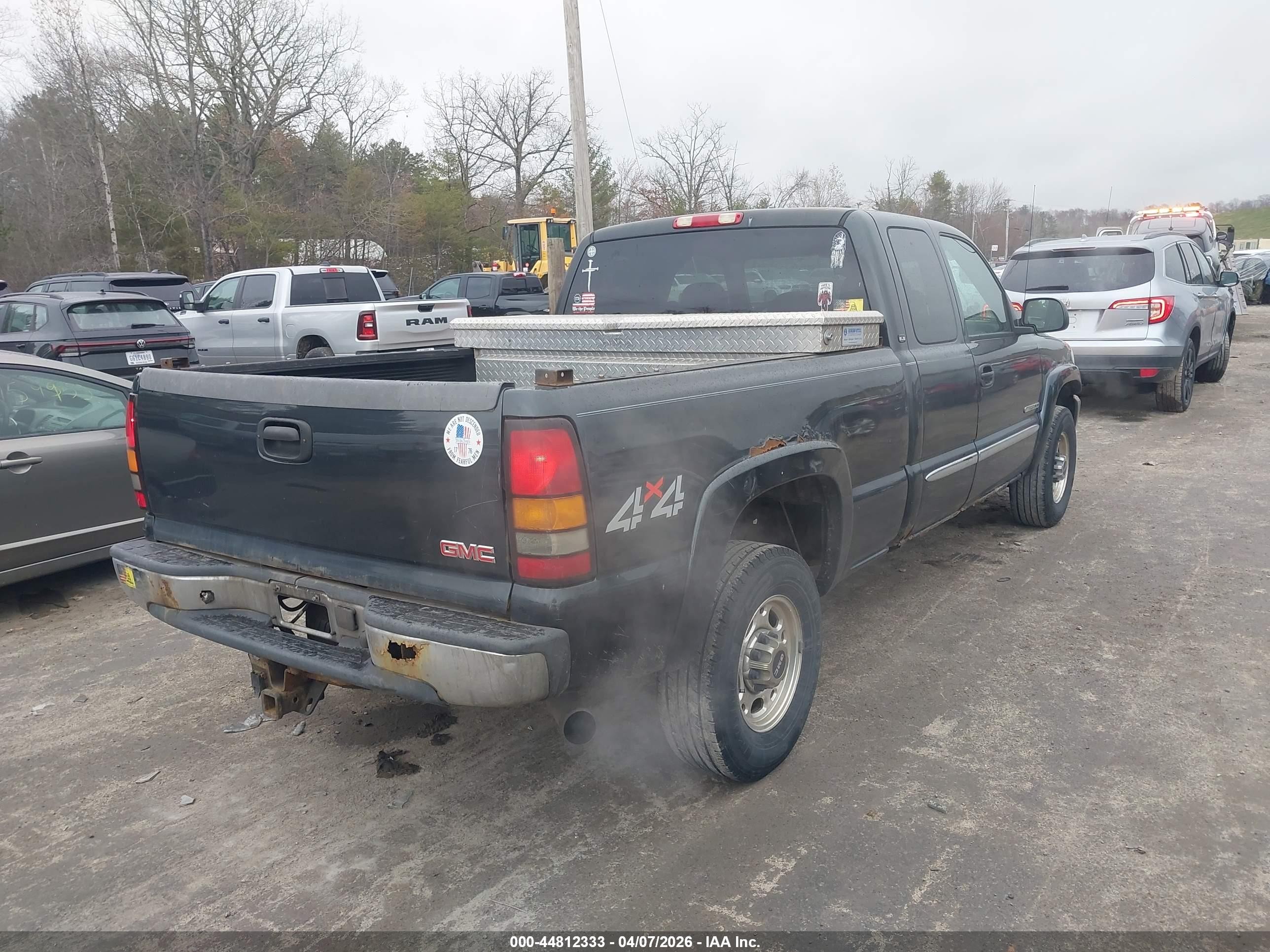 2004 Gmc Sierra 2500 Sle Dark Blue vin: 1GTGK29UX4Z103180