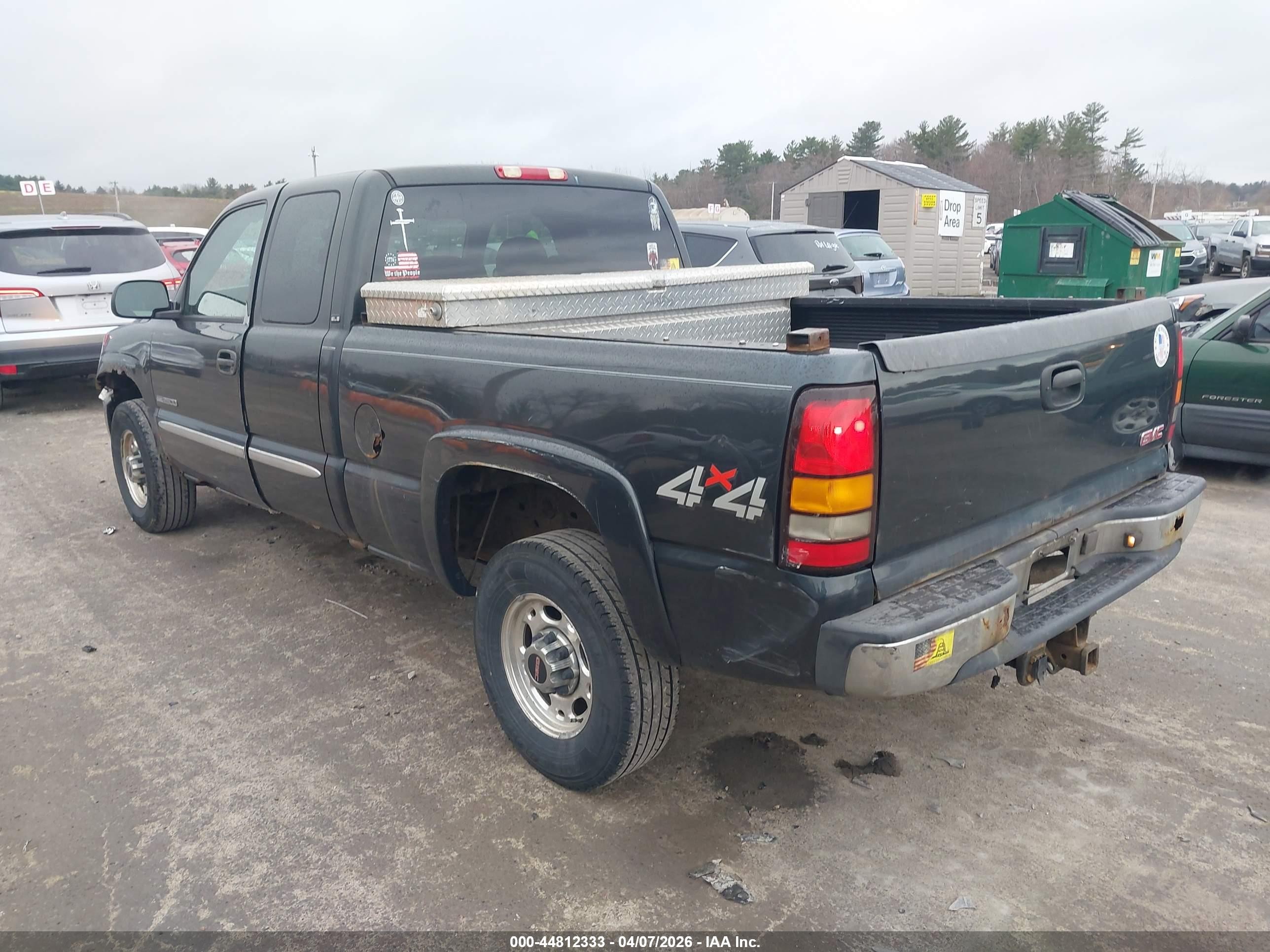 2004 Gmc Sierra 2500 Sle Dark Blue vin: 1GTGK29UX4Z103180