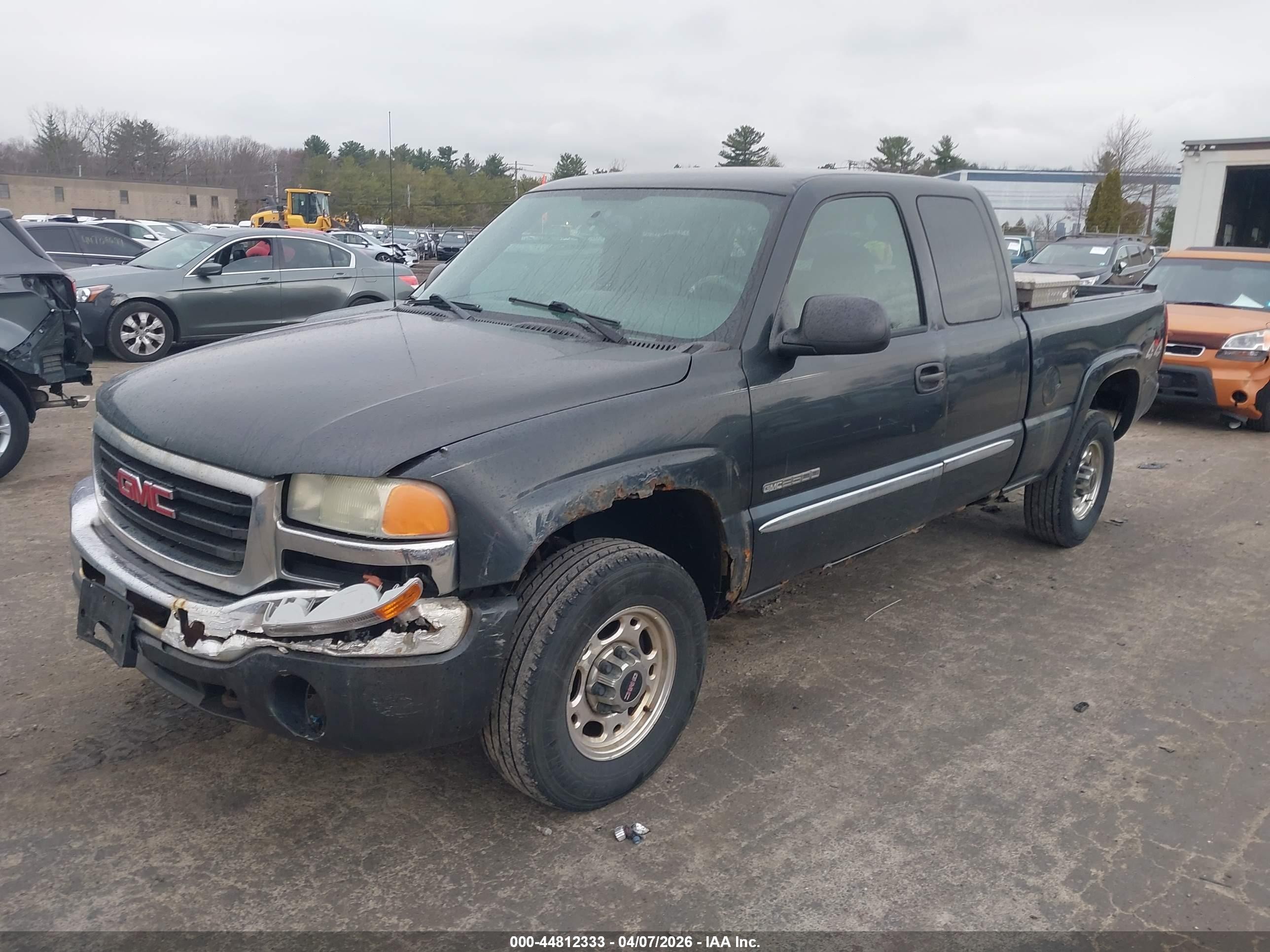 2004 Gmc Sierra 2500 Sle Dark Blue vin: 1GTGK29UX4Z103180