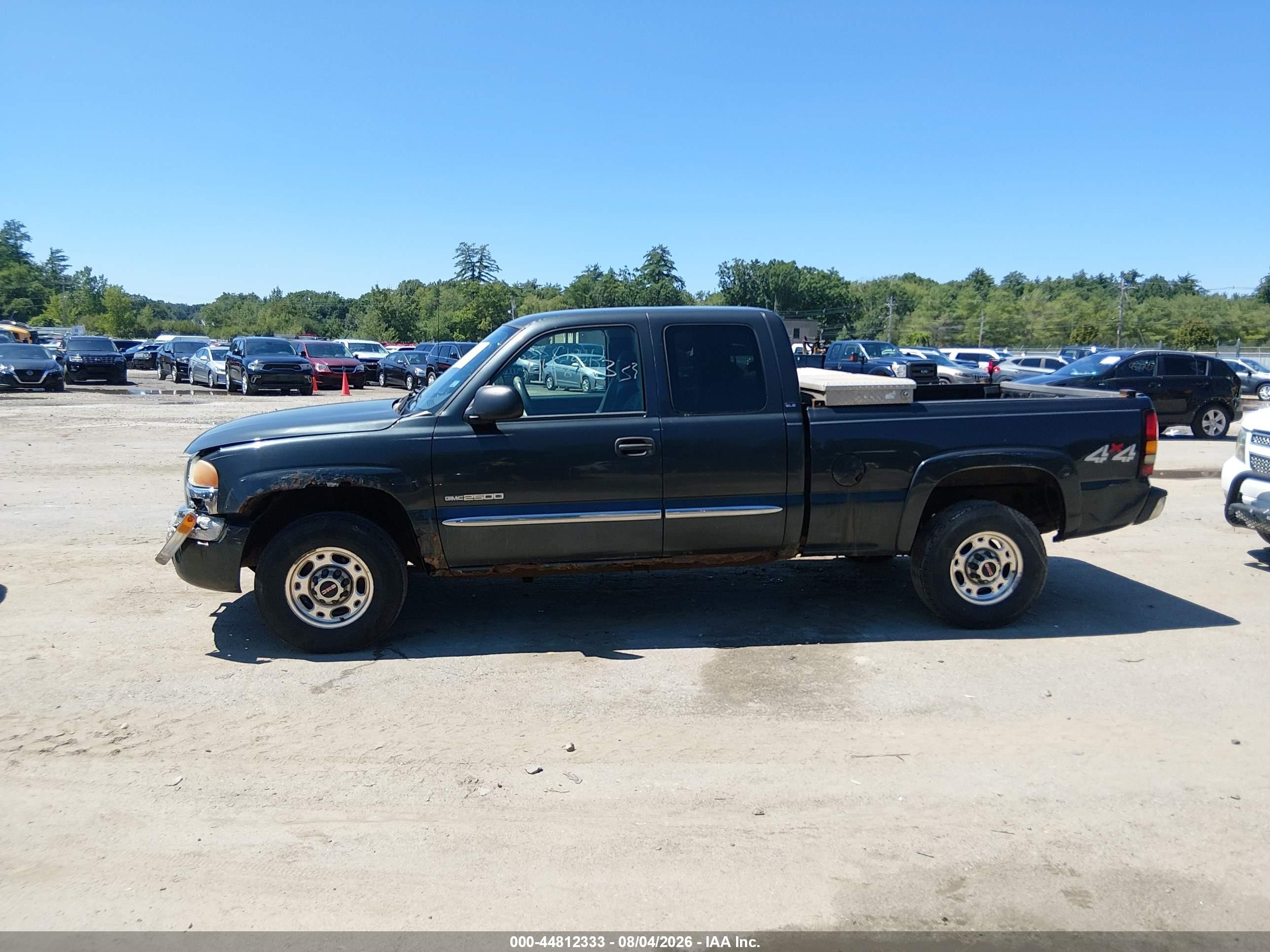 2004 Gmc Sierra 2500 Sle Dark Blue vin: 1GTGK29UX4Z103180