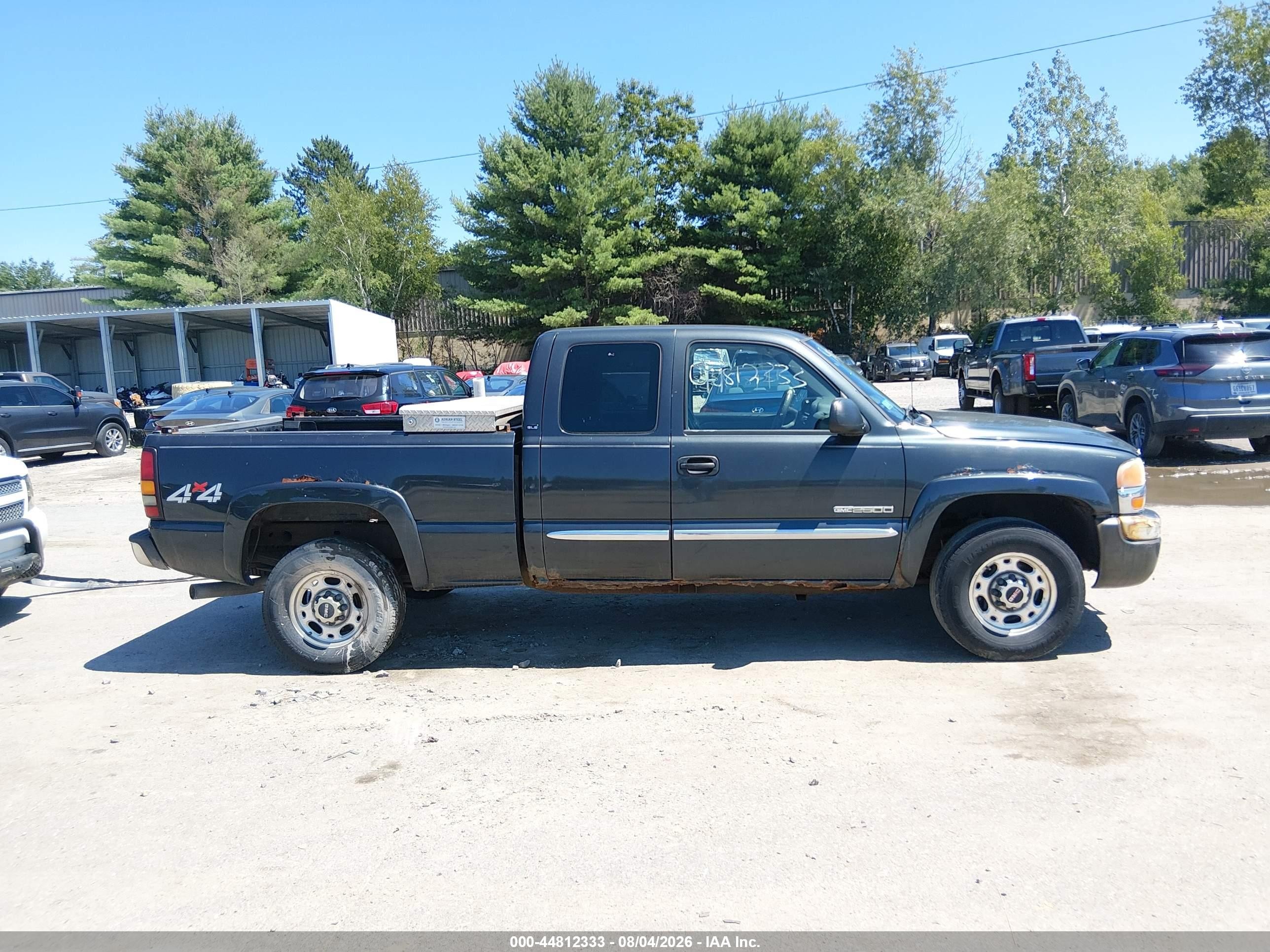 2004 Gmc Sierra 2500 Sle Dark Blue vin: 1GTGK29UX4Z103180