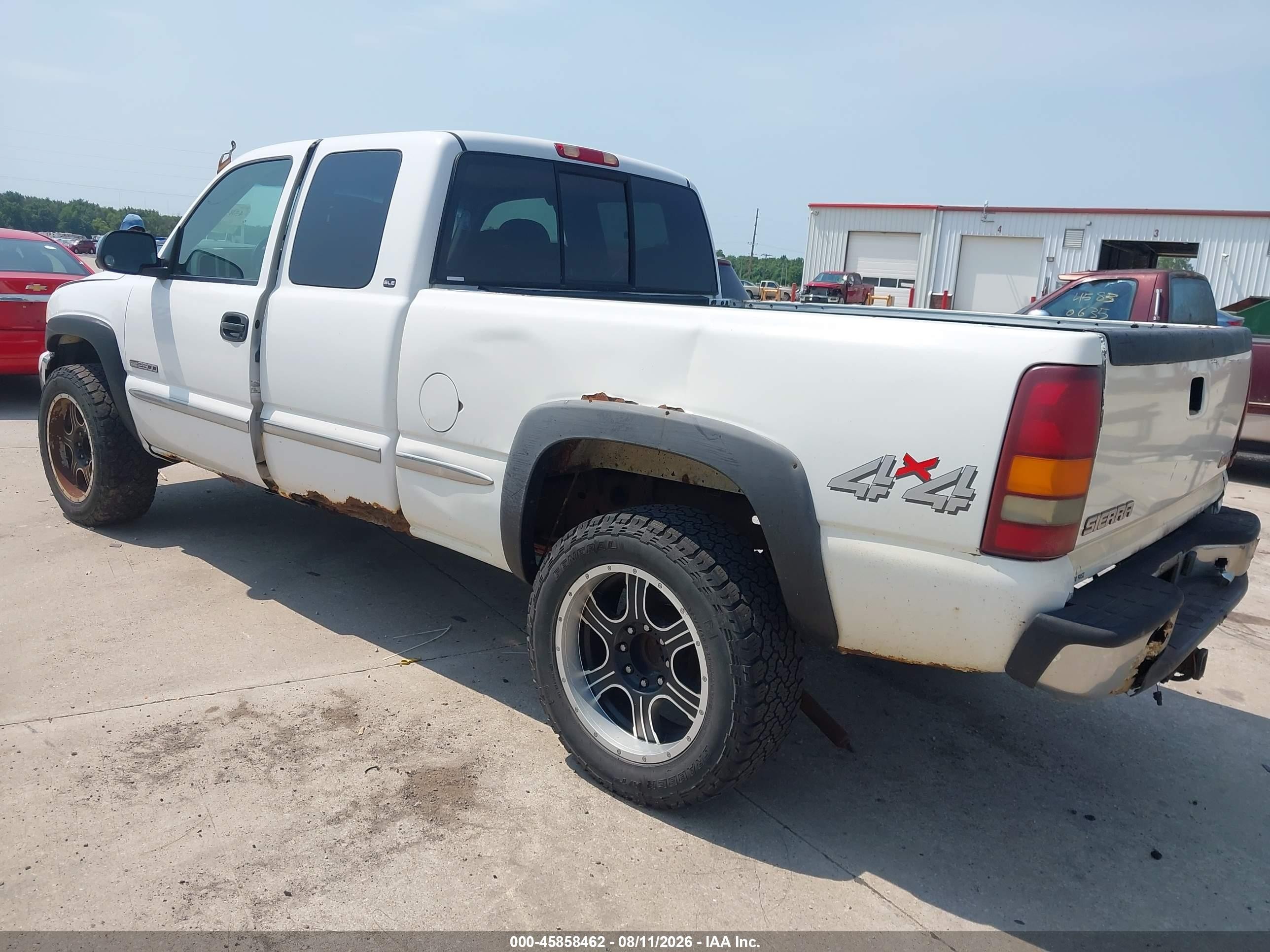 2000 Gmc Sierra 2500 Sle Белый vin: 1GTGK29UXYE269342