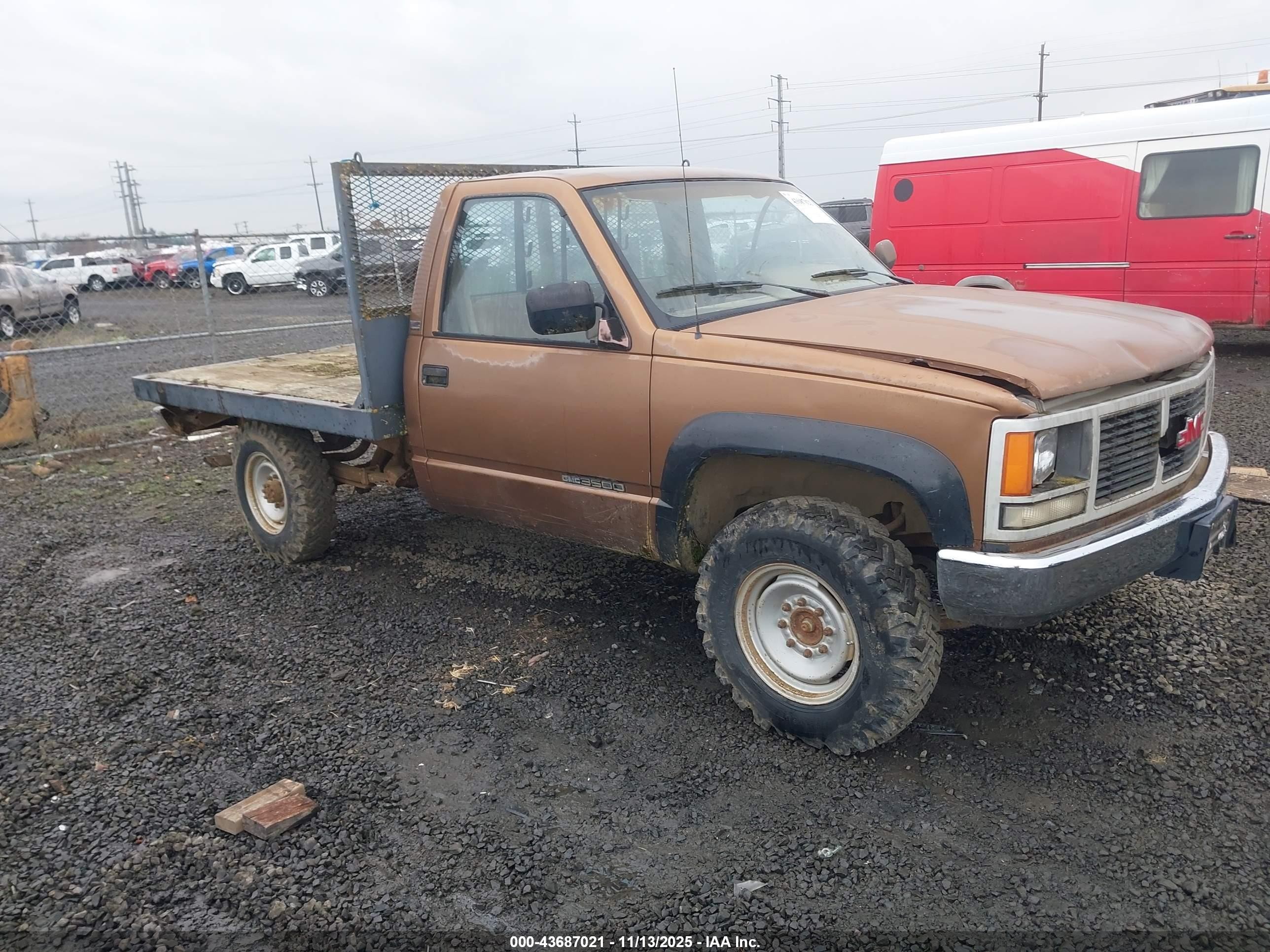 1989 Gmc Sierra K3500 Brown vin: 1GTGK34N0KE542964