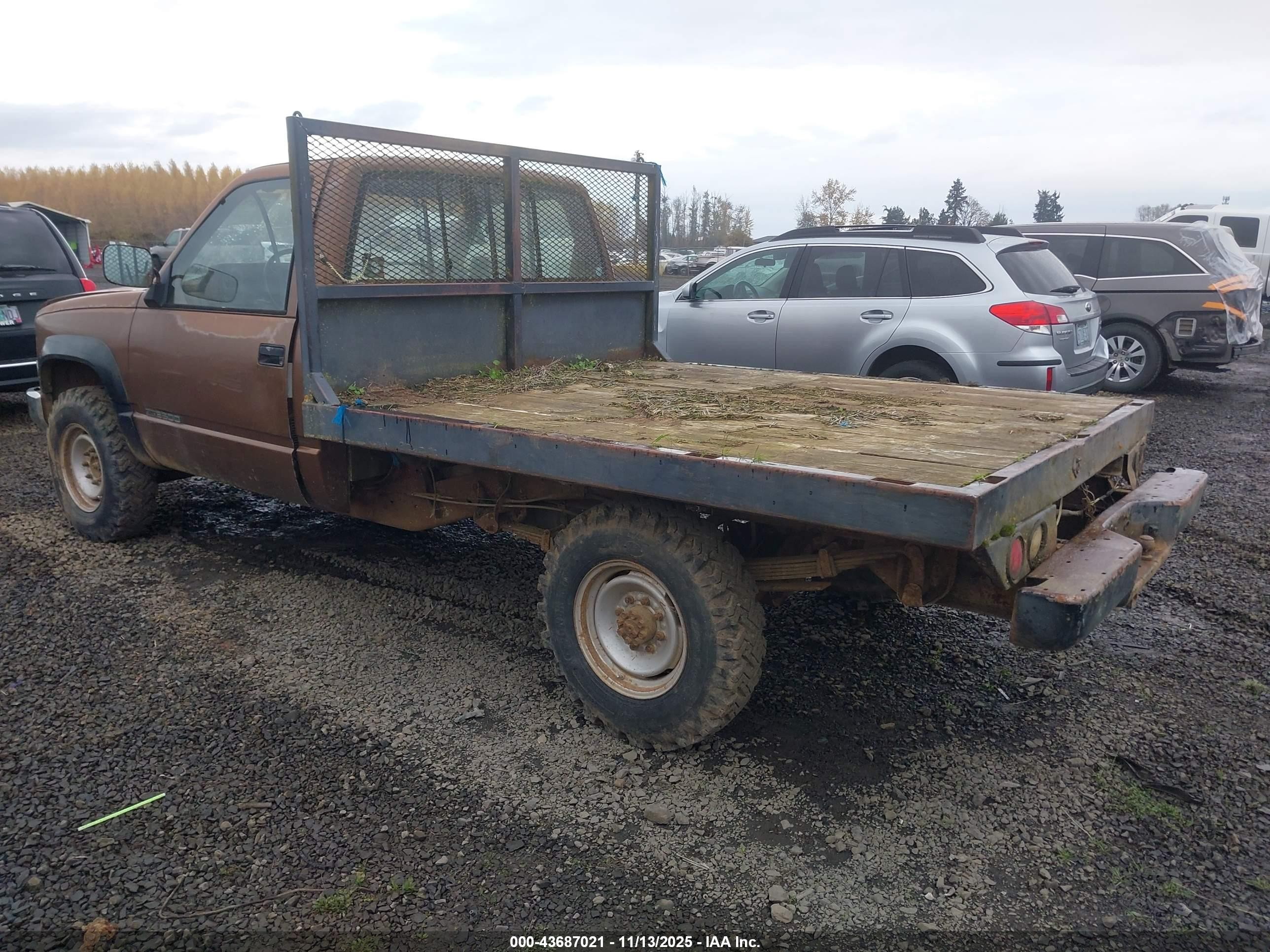 1989 Gmc Sierra K3500 Brown vin: 1GTGK34N0KE542964