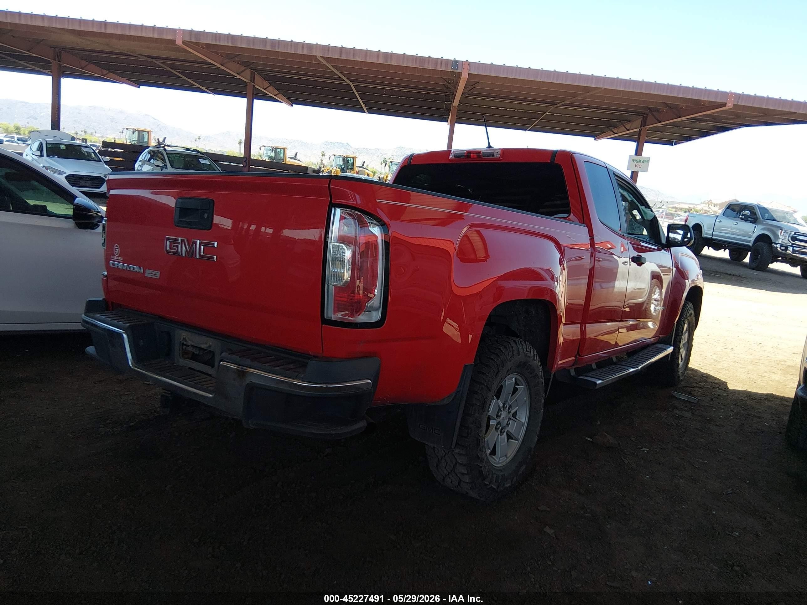 2015 Gmc Canyon Red vin: 1GTH5AE36F1185347