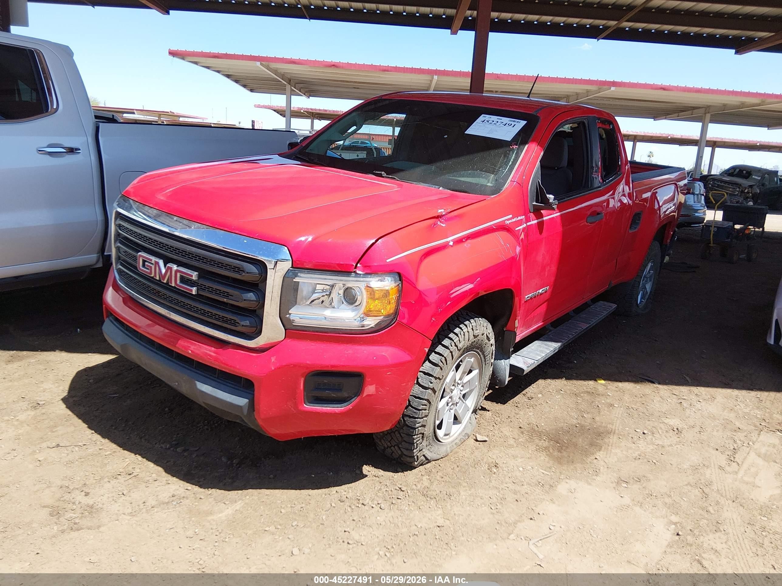 2015 Gmc Canyon Red vin: 1GTH5AE36F1185347