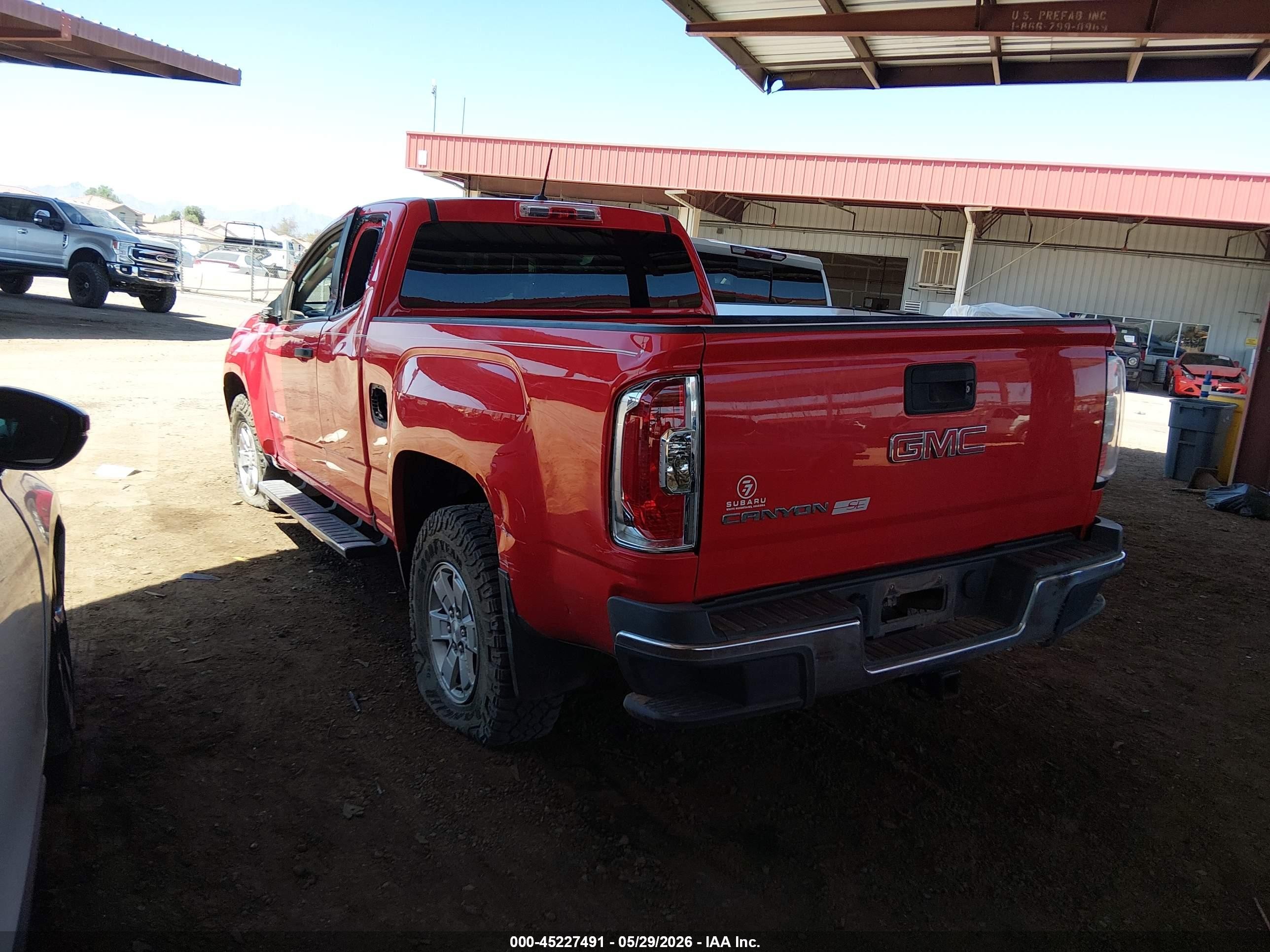 2015 Gmc Canyon Red vin: 1GTH5AE36F1185347