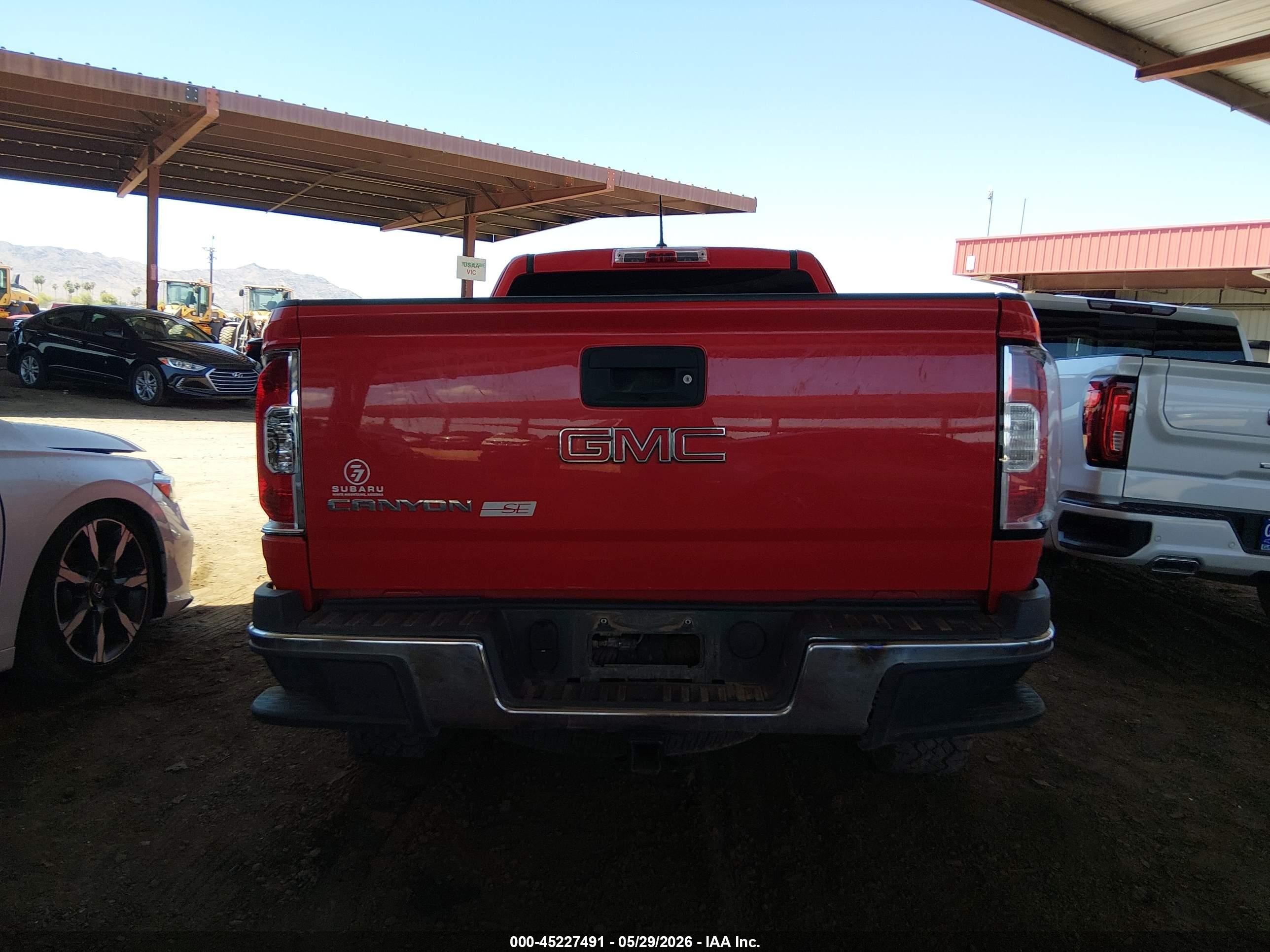 2015 Gmc Canyon Red vin: 1GTH5AE36F1185347