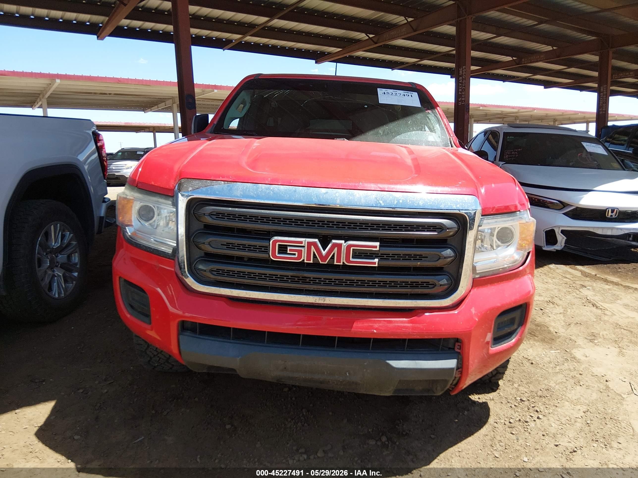 2015 Gmc Canyon Red vin: 1GTH5AE36F1185347