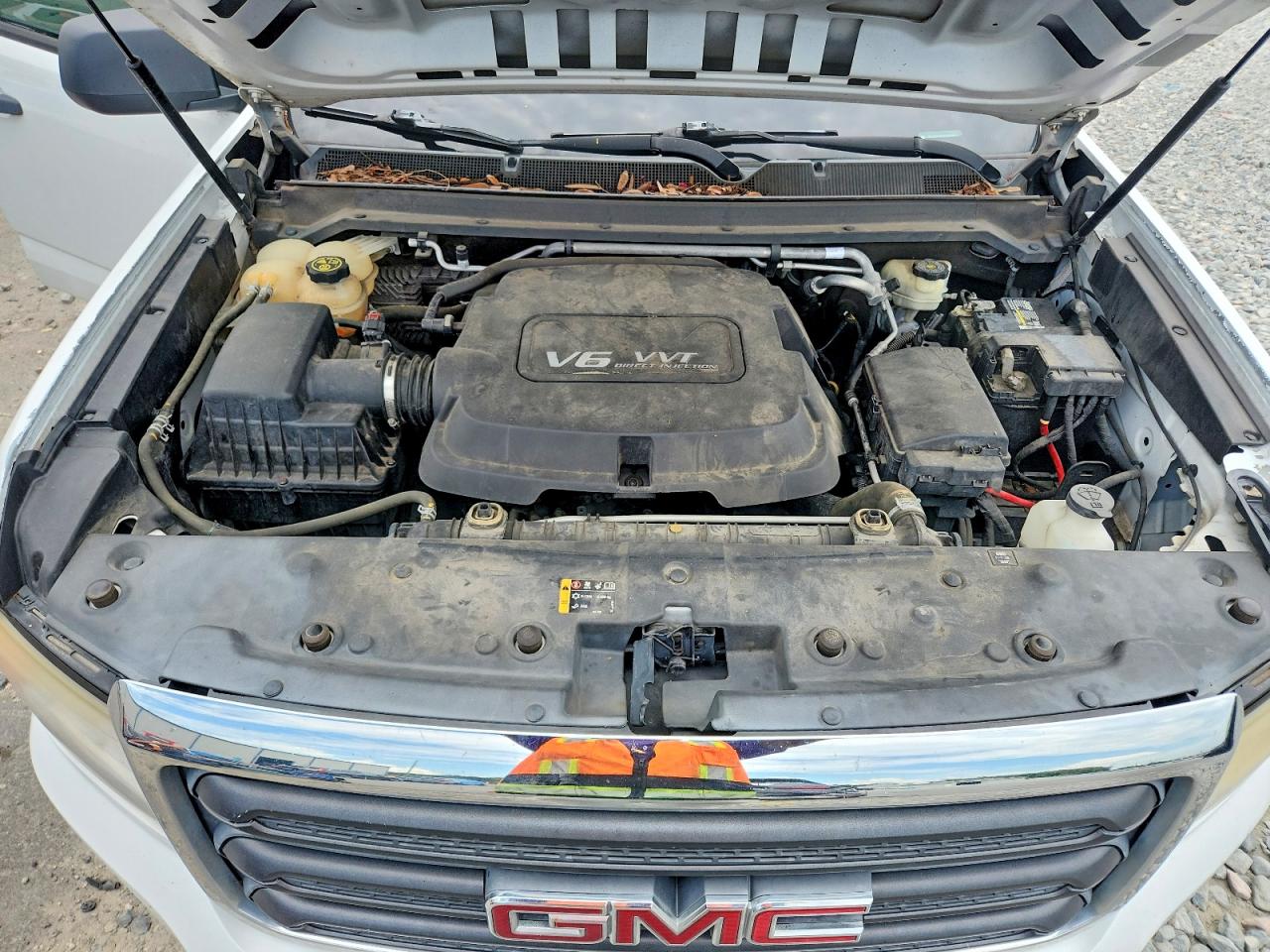 2015 Gmc Canyon White vin: 1GTH5AE38F1226867