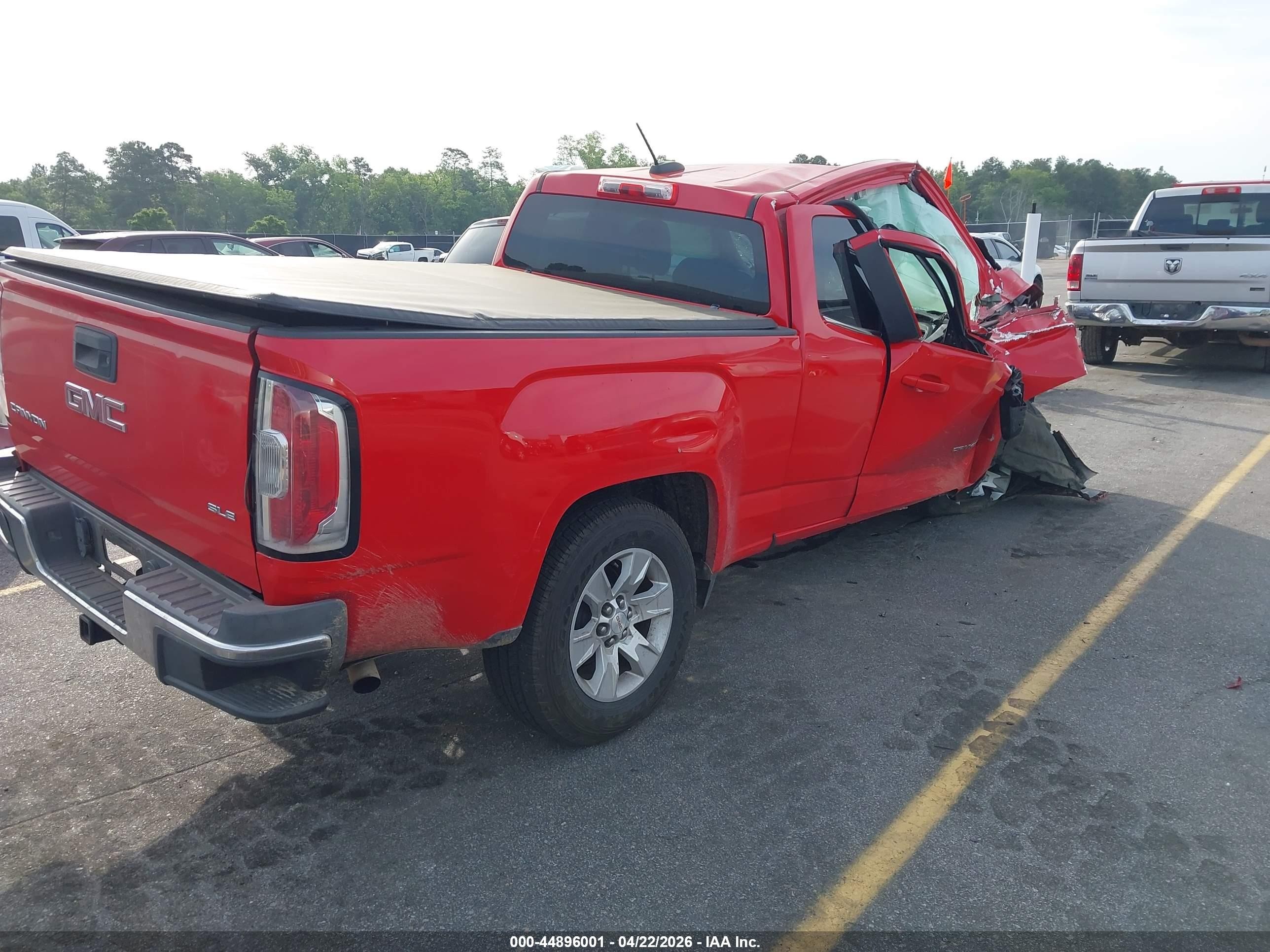 2015 Gmc Canyon Sle Red vin: 1GTH5BE33F1154000