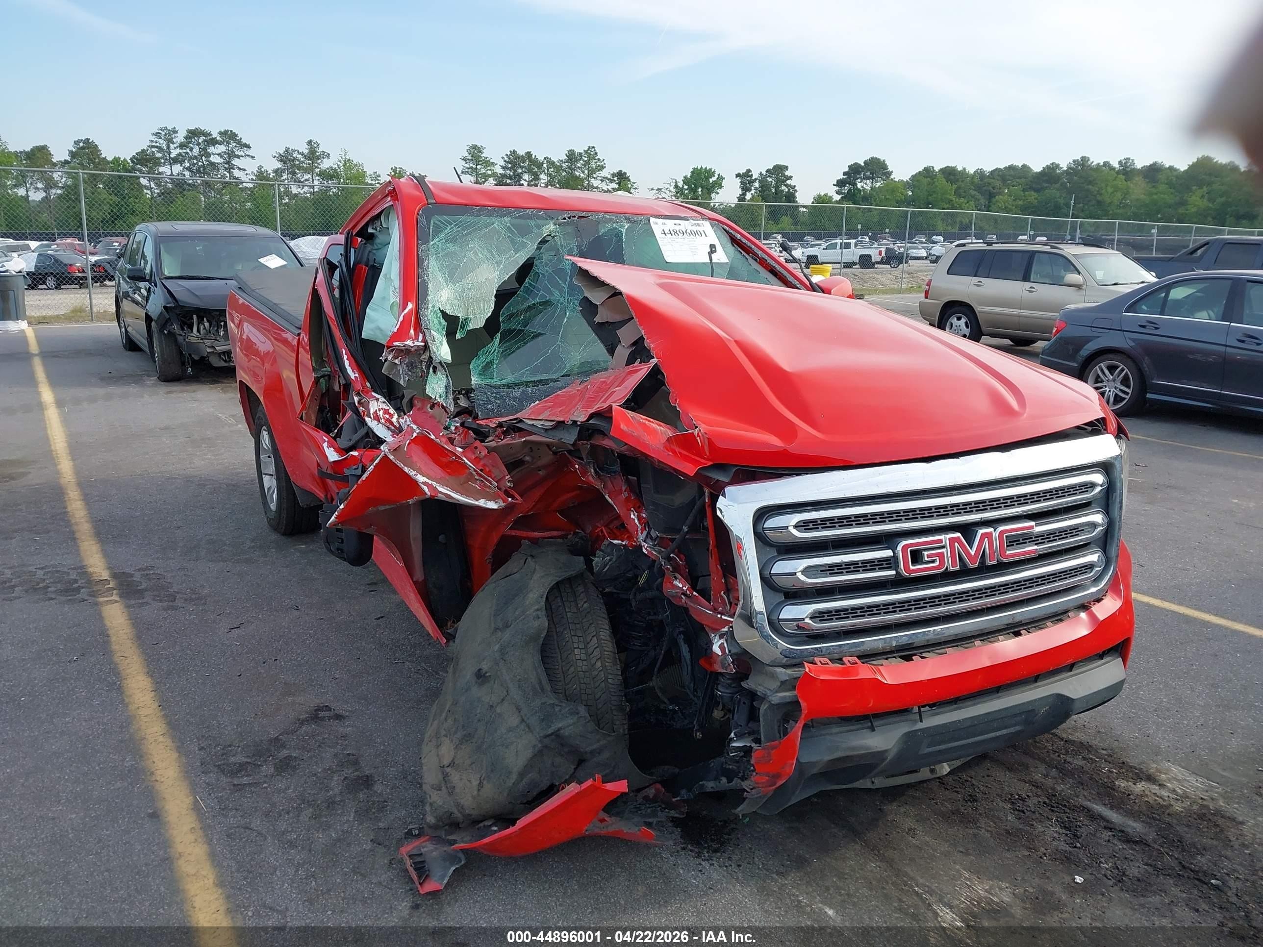 2015 Gmc Canyon Sle Red vin: 1GTH5BE33F1154000