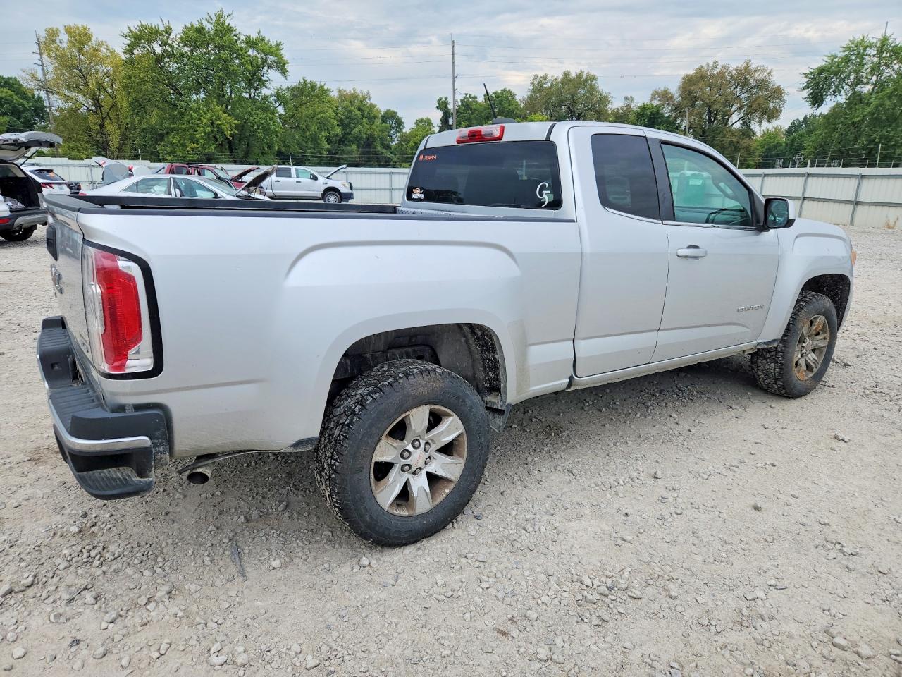 2015 Gmc Canyon Sle Silver vin: 1GTH5BE37F1230057