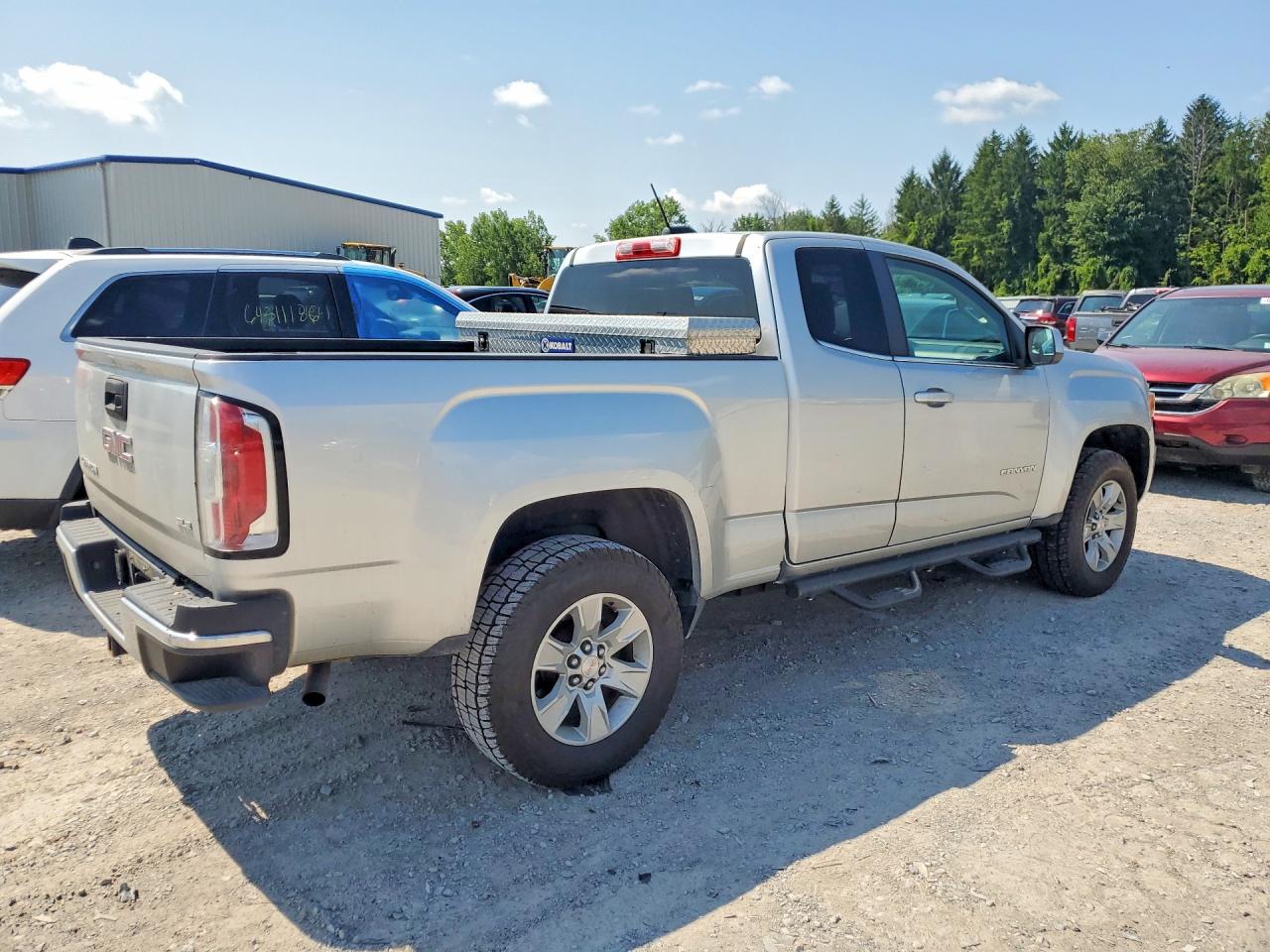 2015 Gmc Canyon Sle Silver vin: 1GTH5BEAXF1244789