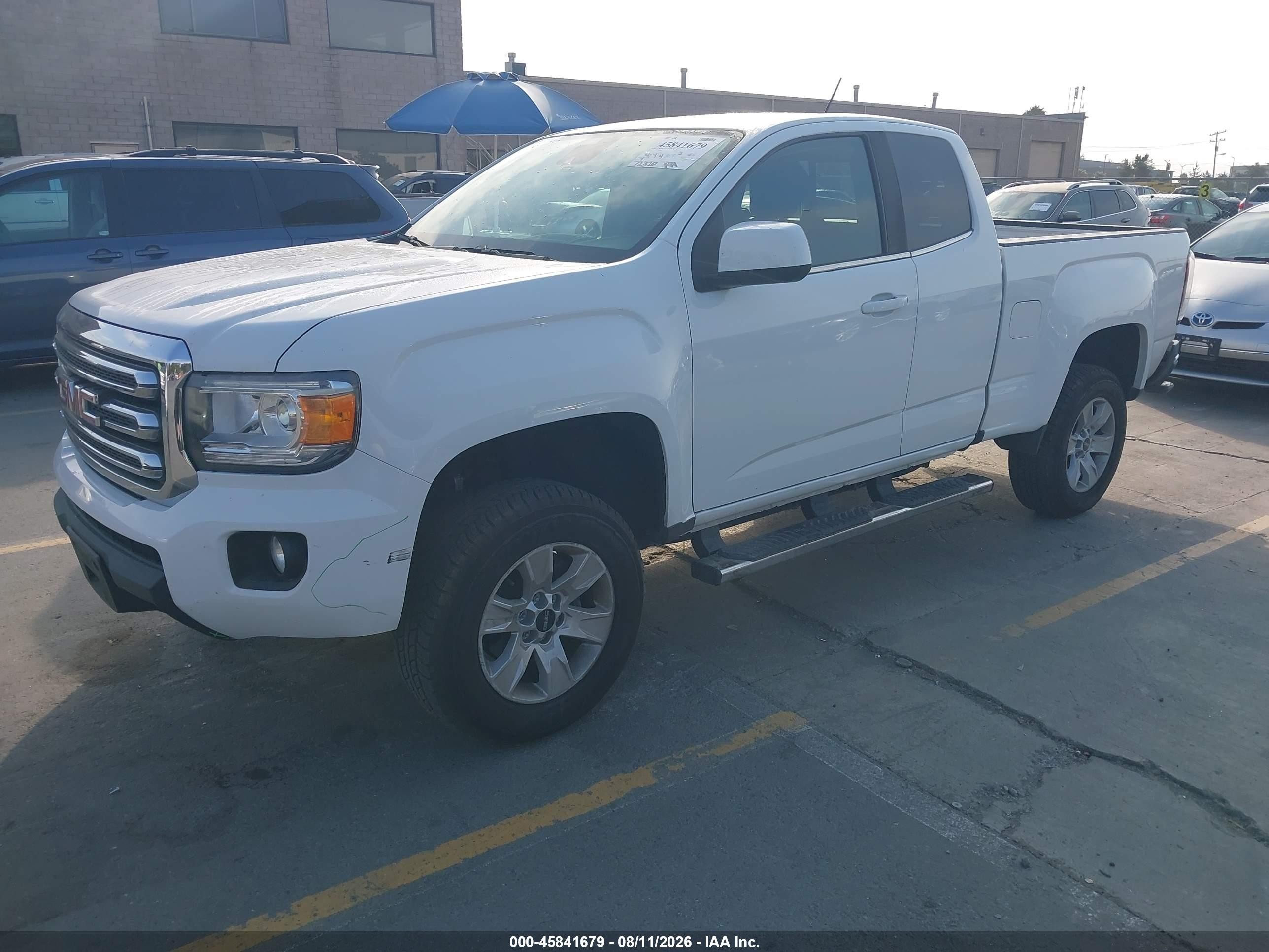 2016 Gmc Canyon 2wd Sle White vin: 1GTH5CEA1G1371146