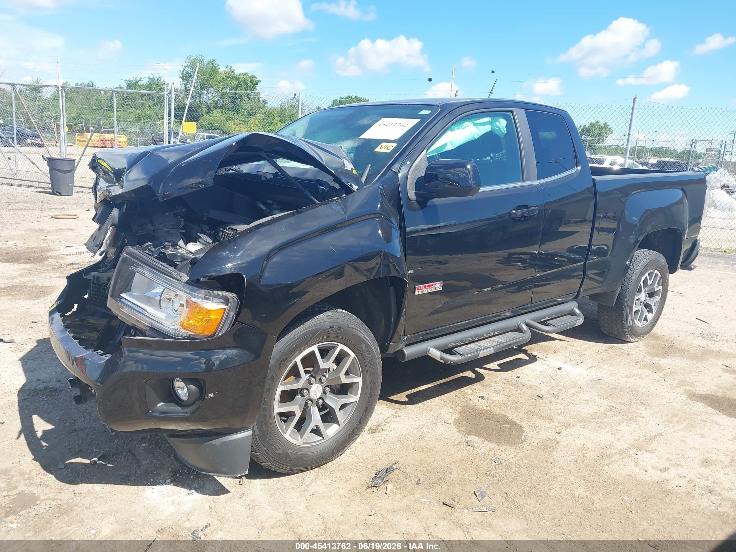 2015 Gmc Canyon 4wd Sle Black vin: 1GTH6BE32F1142739