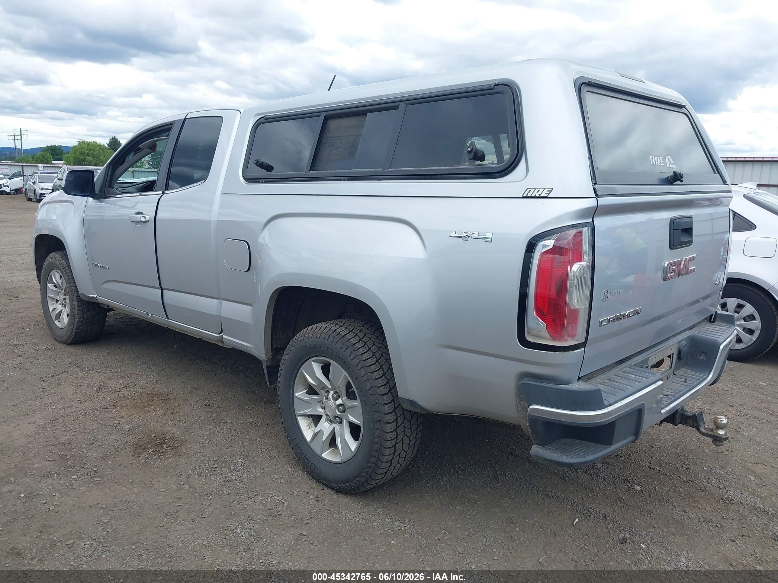 2015 Gmc Canyon 4wd Sle Silver vin: 1GTH6BE33F1264834