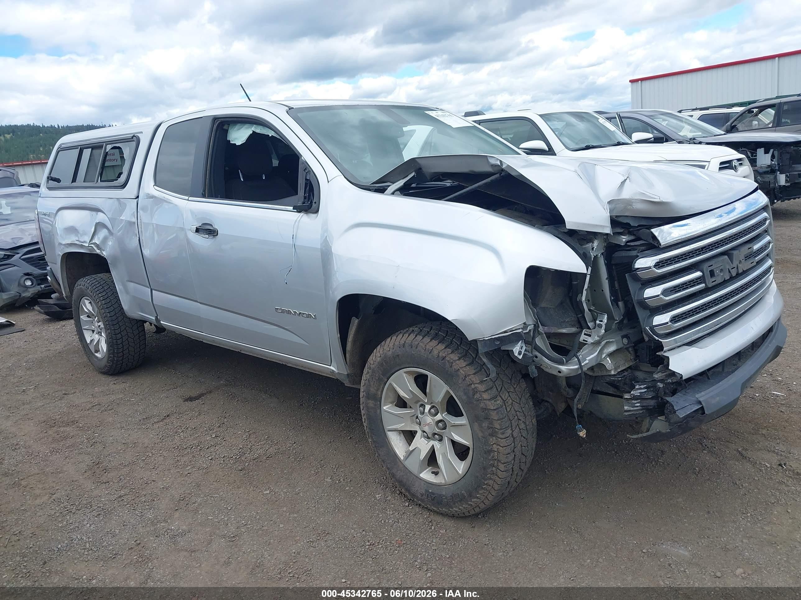 2015 Gmc Canyon 4wd Sle Silver vin: 1GTH6BE33F1264834